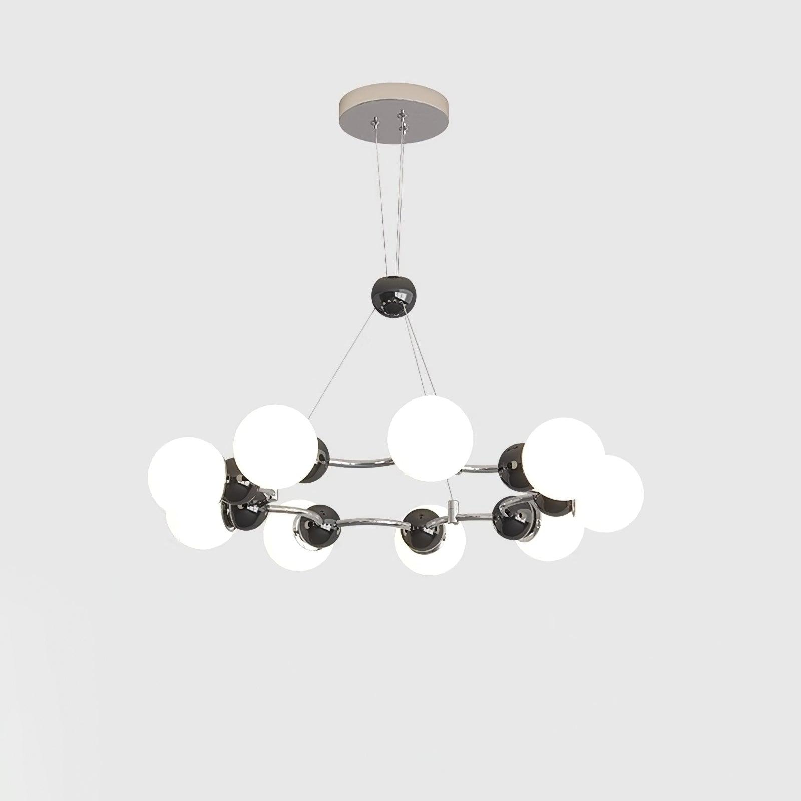 Vetro Chandelier Métallique Moderne - Neutralighting