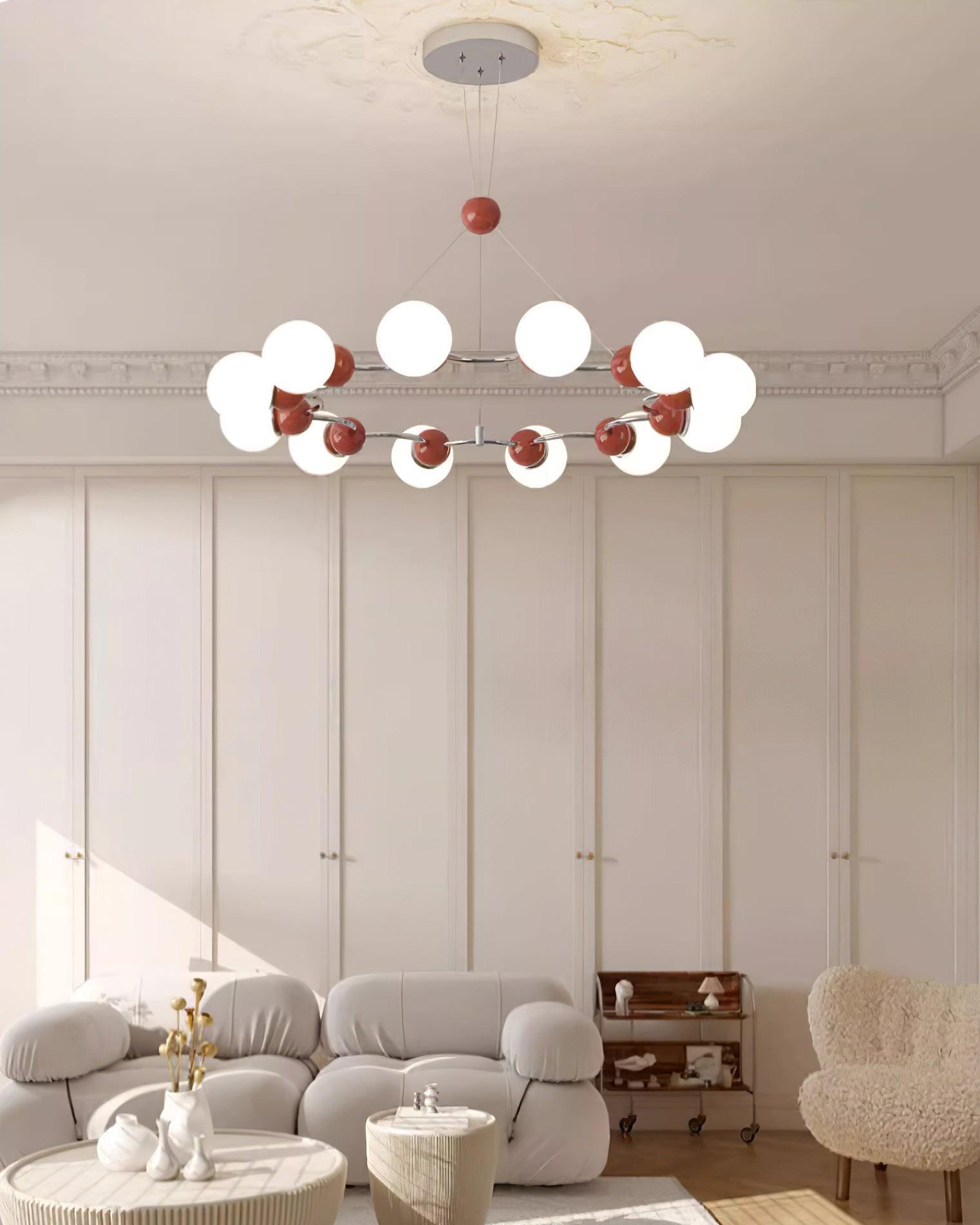 Vetro Chandelier Métallique Moderne - Neutralighting