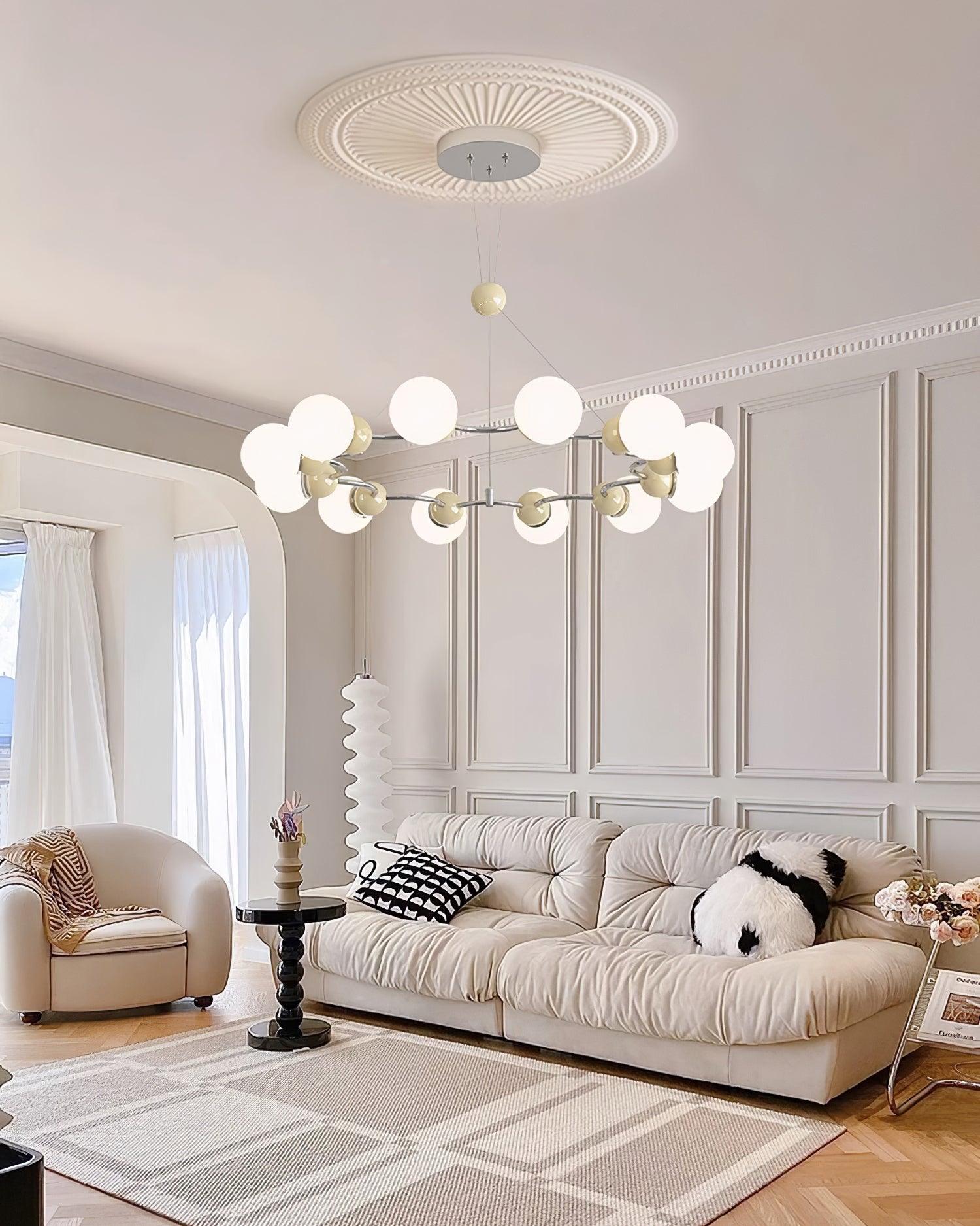 Vetro Chandelier Métallique Moderne - Neutralighting