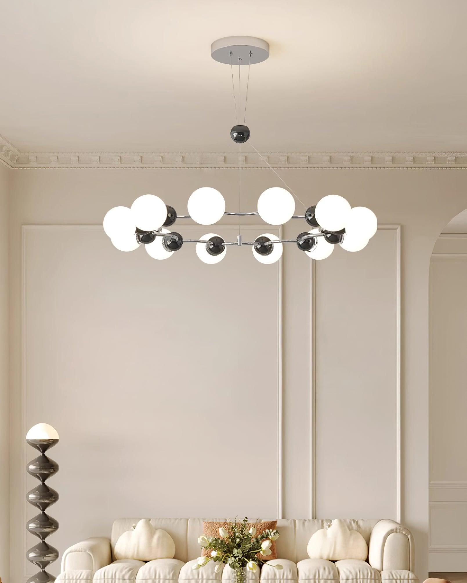 Vetro Chandelier Métallique Moderne - Neutralighting