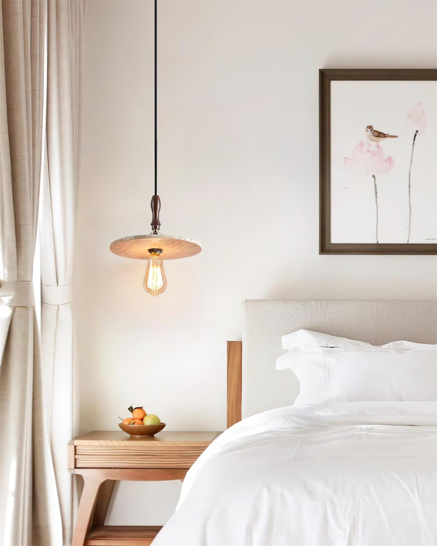 Ritta Lampe Pendante Orbit Moderne en Travertin - Neutralighting