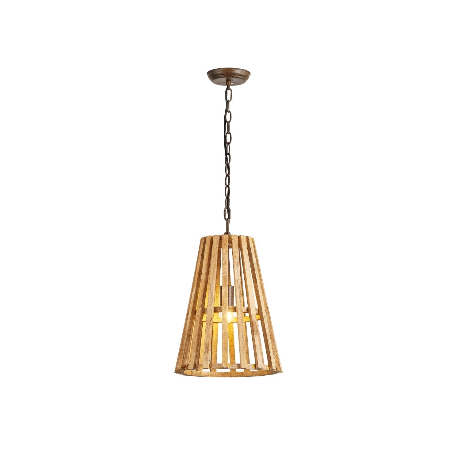 Avsolel Modern Minimalist Wooden Metal Pendant Lamp - Lamp Copper