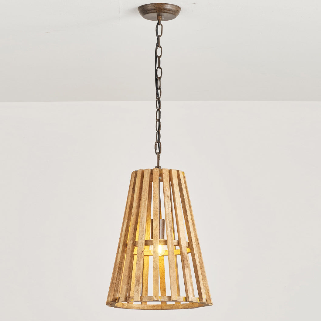 Avsolel Modern Minimalist Wooden Metal Pendant Lamp - Lamp Copper