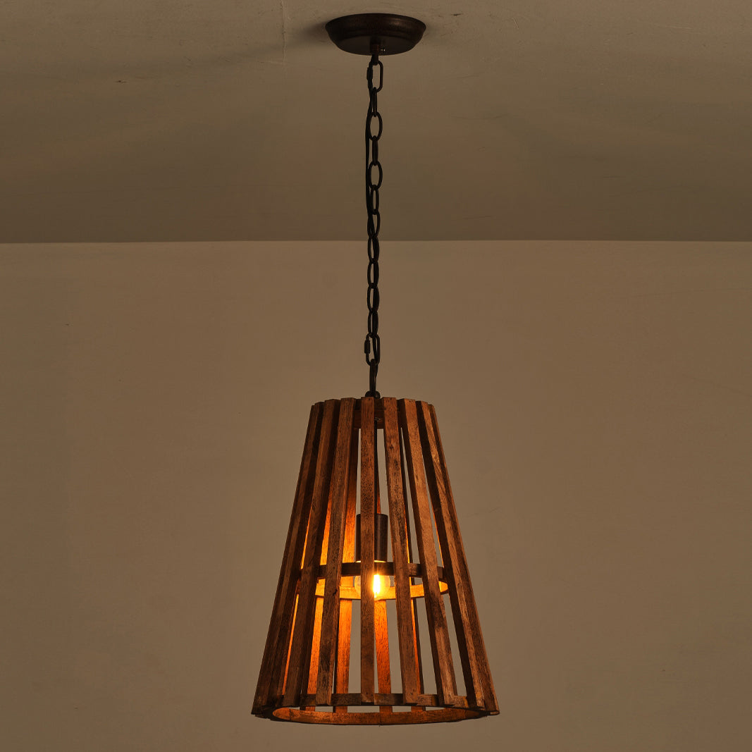 Avsolel Modern Minimalist Wooden Metal Pendant Lamp - Lamp Copper
