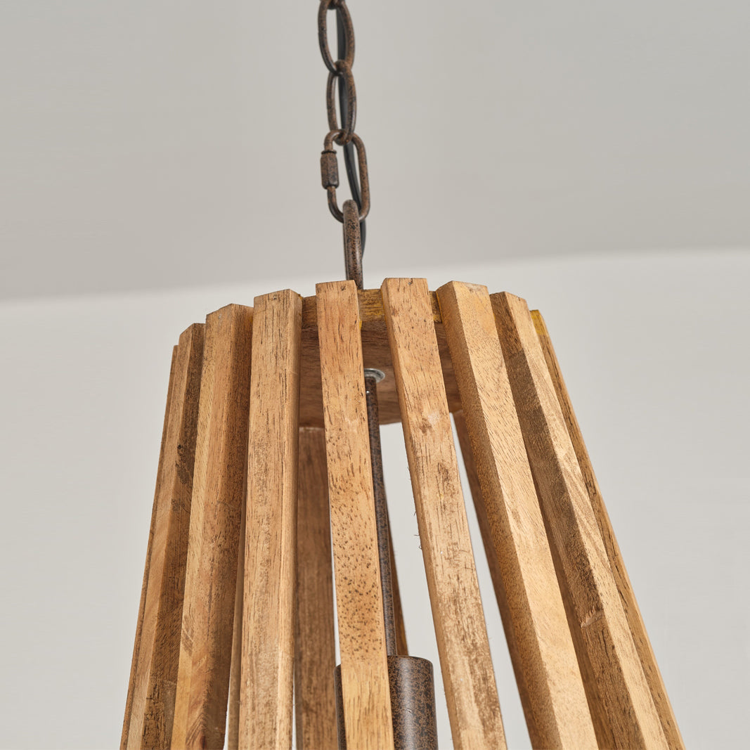Avsolel Modern Minimalist Wooden Metal Pendant Lamp - Lamp Copper