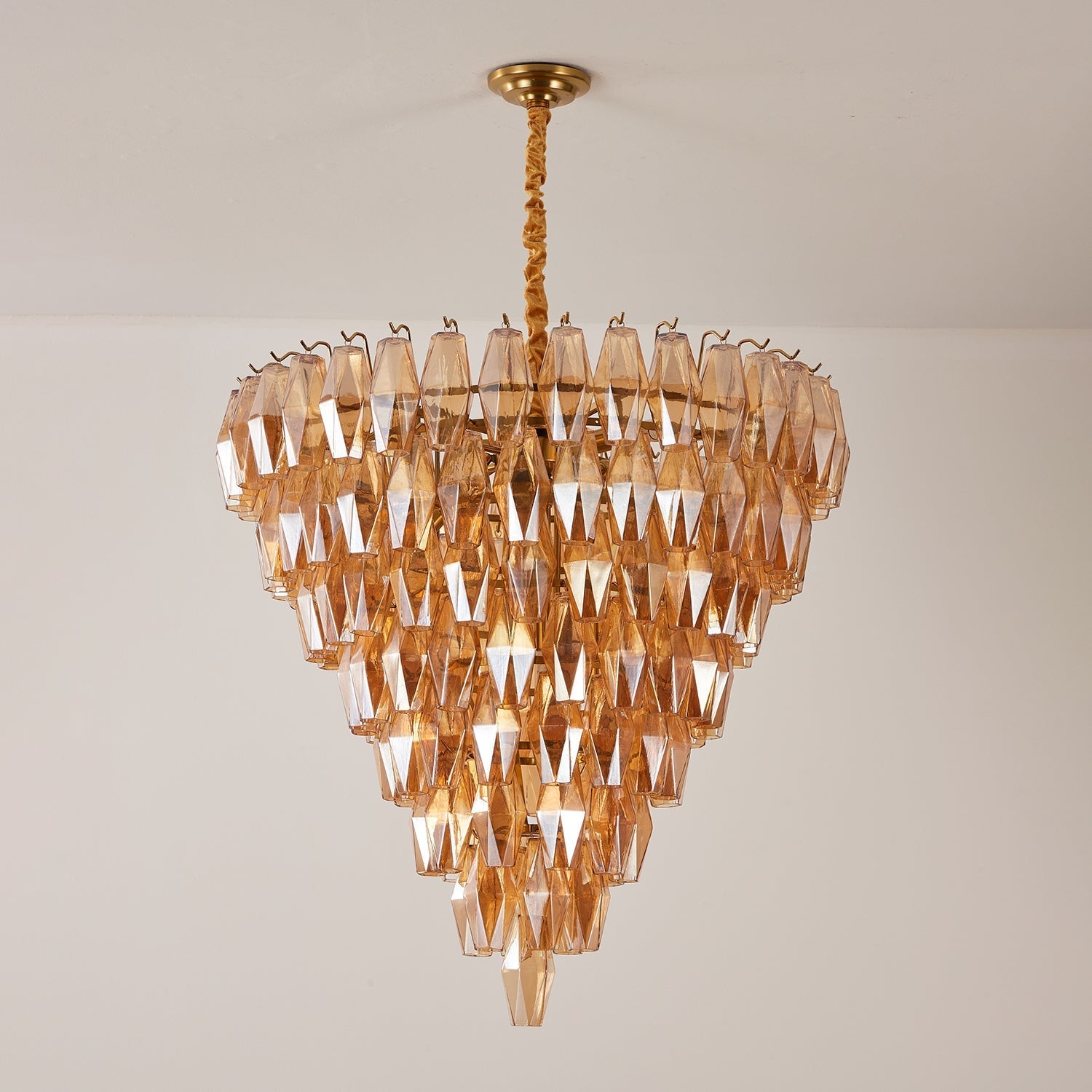 Orinelle Lustre Cascade en Verre Luxueux - Neutralighting