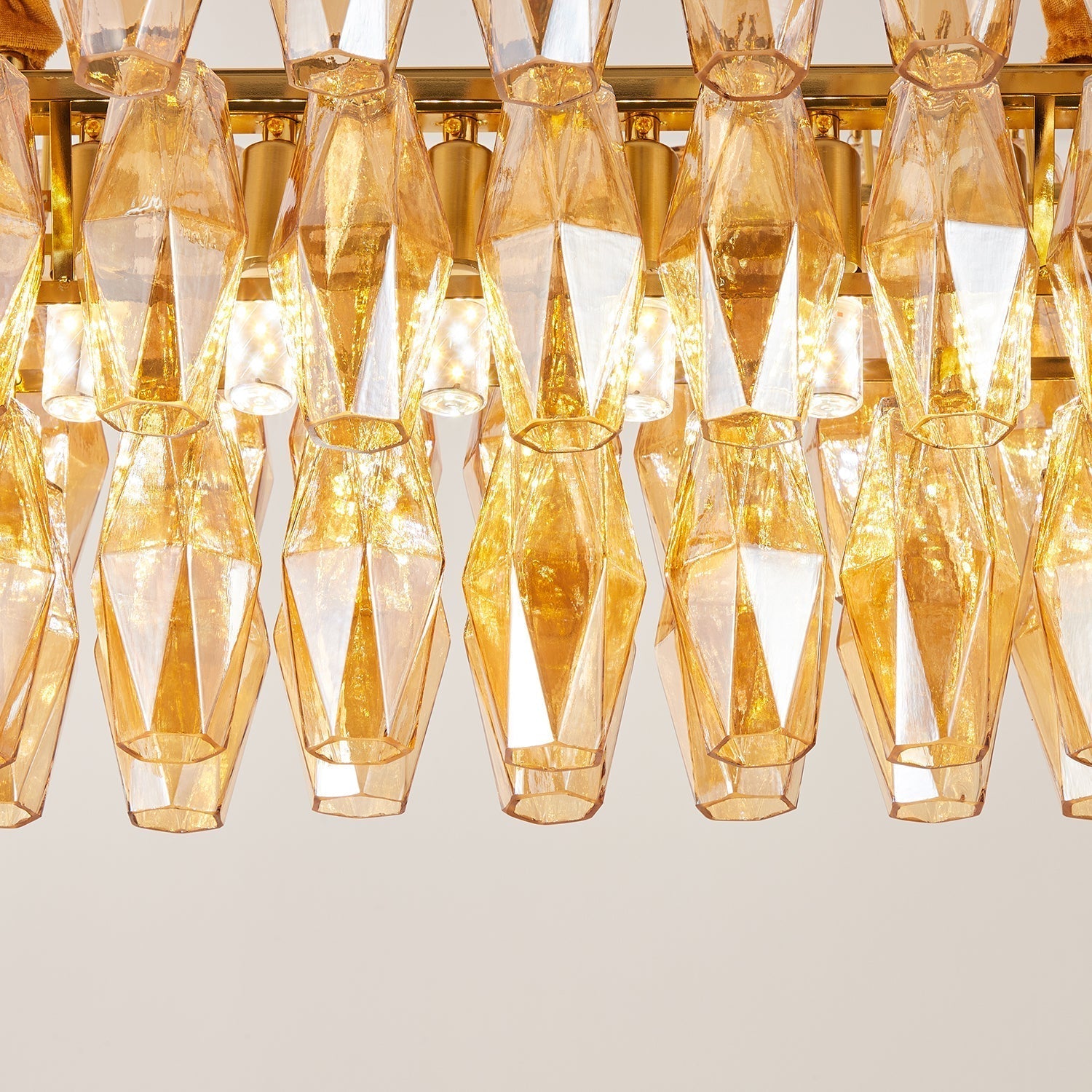 Orinelle Lustre Cascade en Verre Luxueux - Neutralighting
