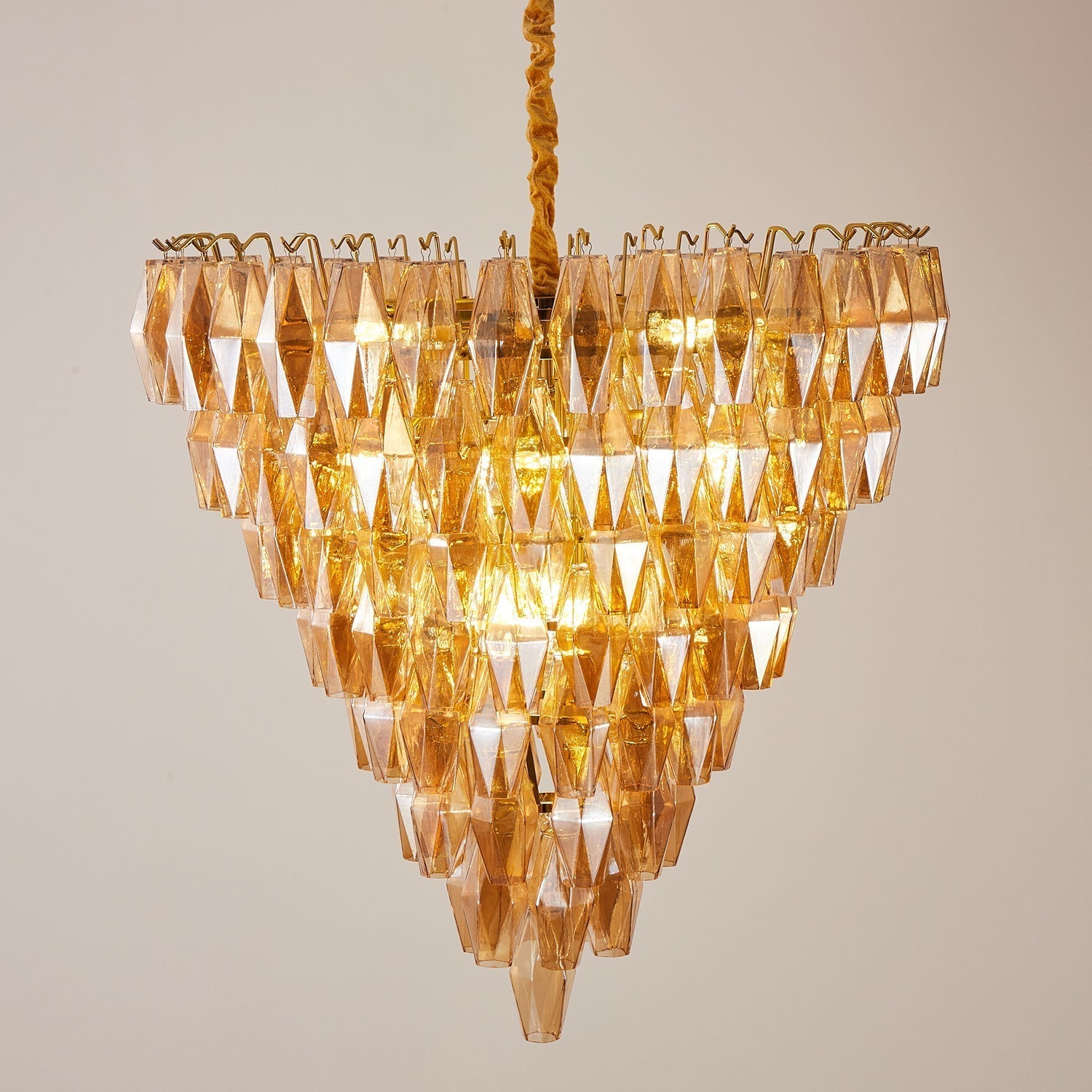 Orinelle Lustre Cascade en Verre Luxueux - Neutralighting