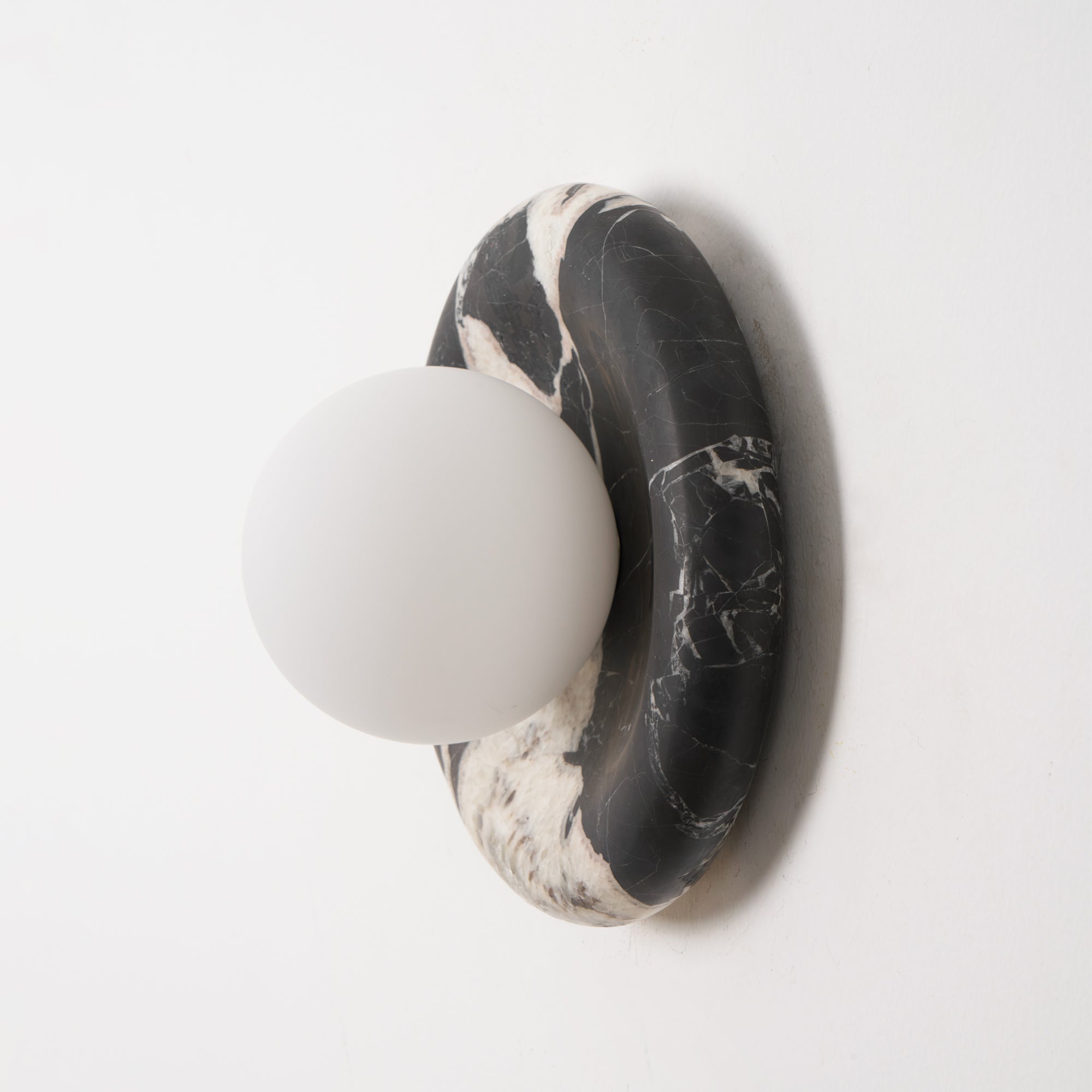 Uvinos Modern Minimalist Black Marble Sconce Wall Lamp - Lamp Copper