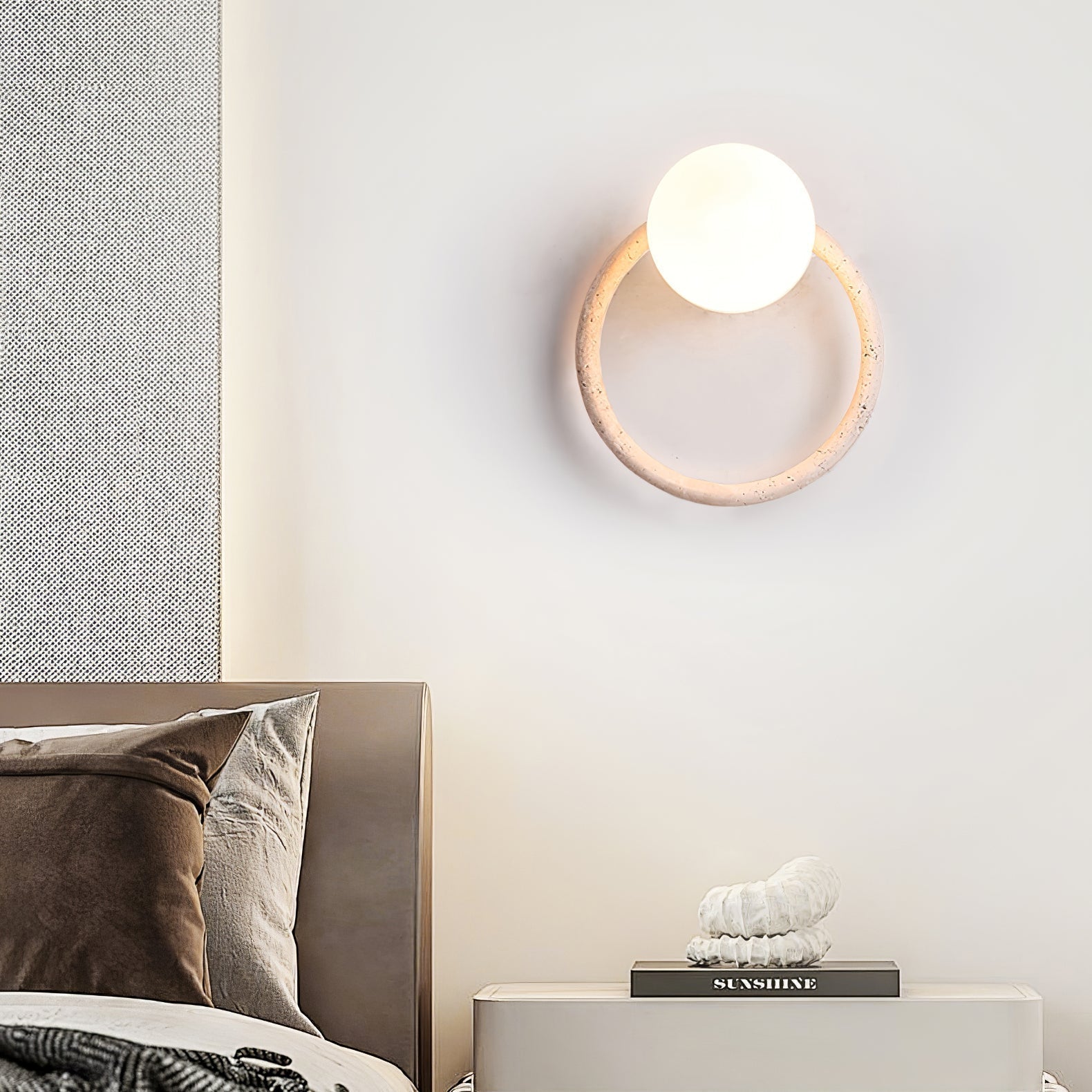 Idoryra Applique Murale Moderne en Travertin - Neutralighting