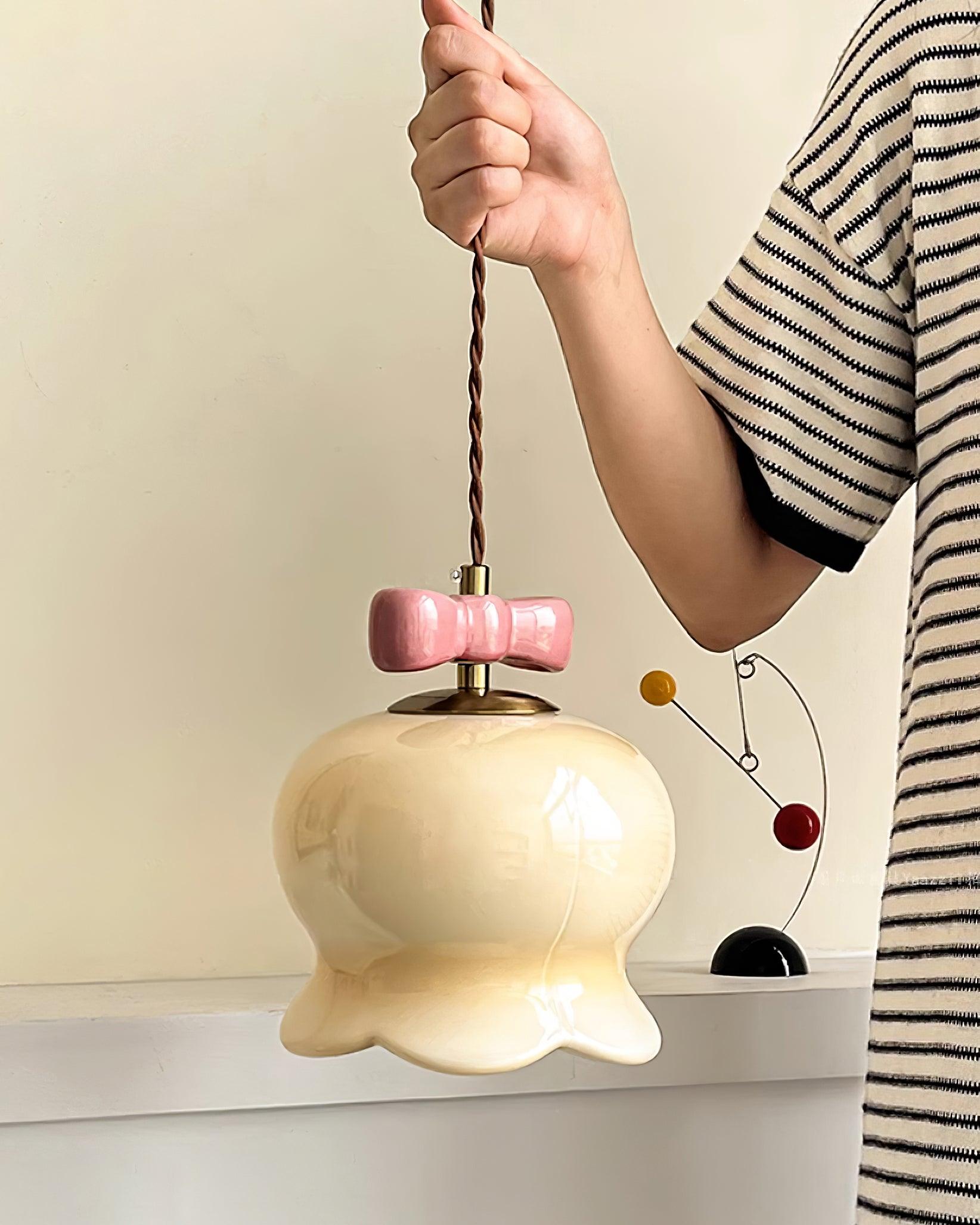 Orto Suspension Cloches de Fleurs avec Nœud - Neutralighting