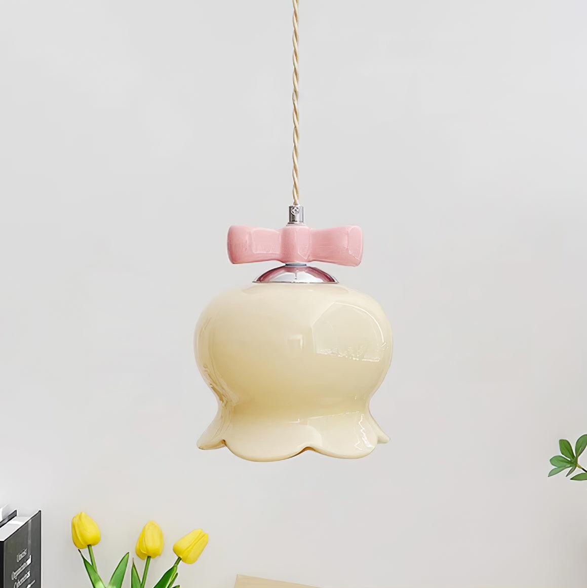 Orto Suspension Cloches de Fleurs avec Nœud - Neutralighting