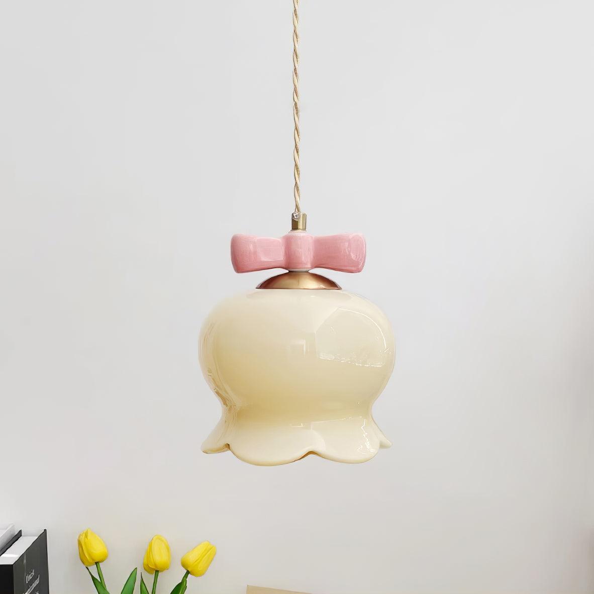 Orto Suspension Cloches de Fleurs avec Nœud - Neutralighting