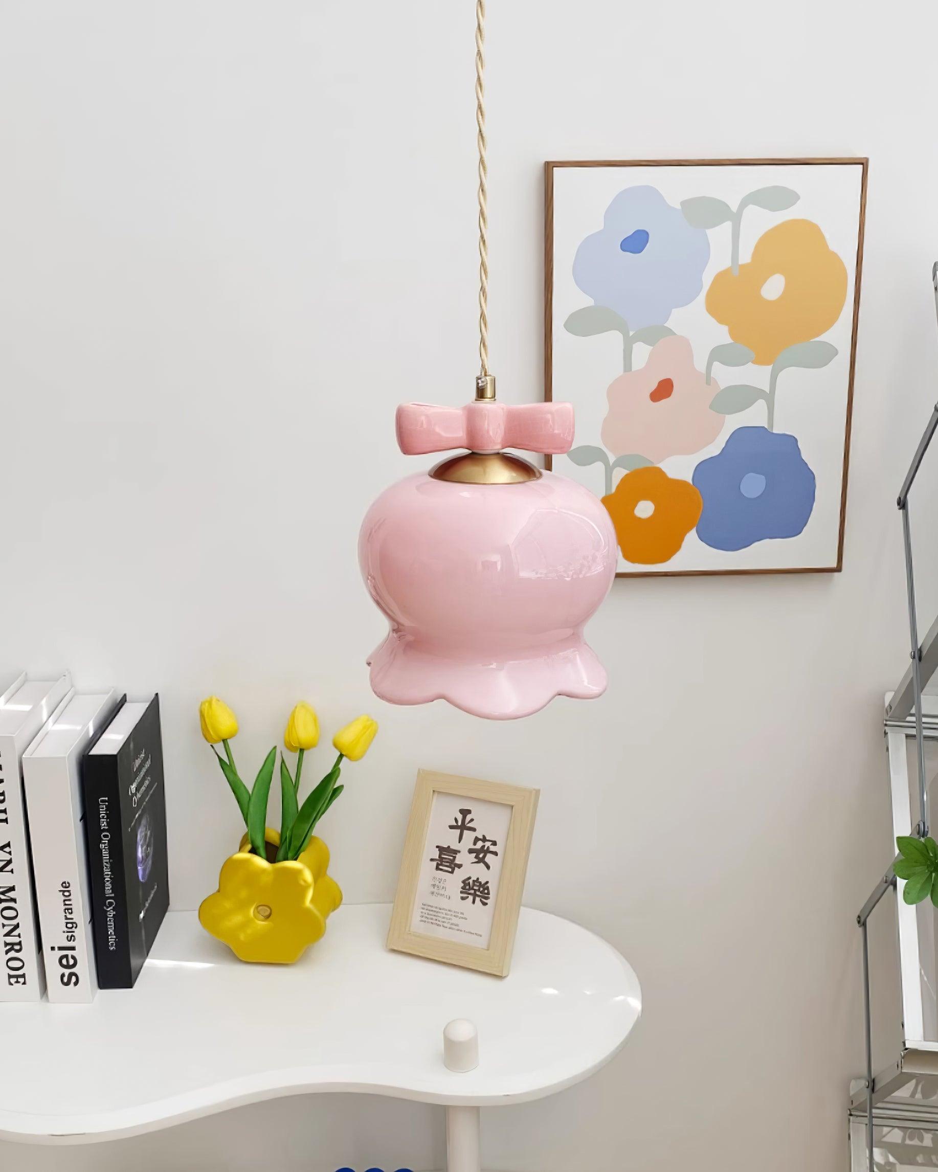Orto Suspension Cloches de Fleurs avec Nœud - Neutralighting
