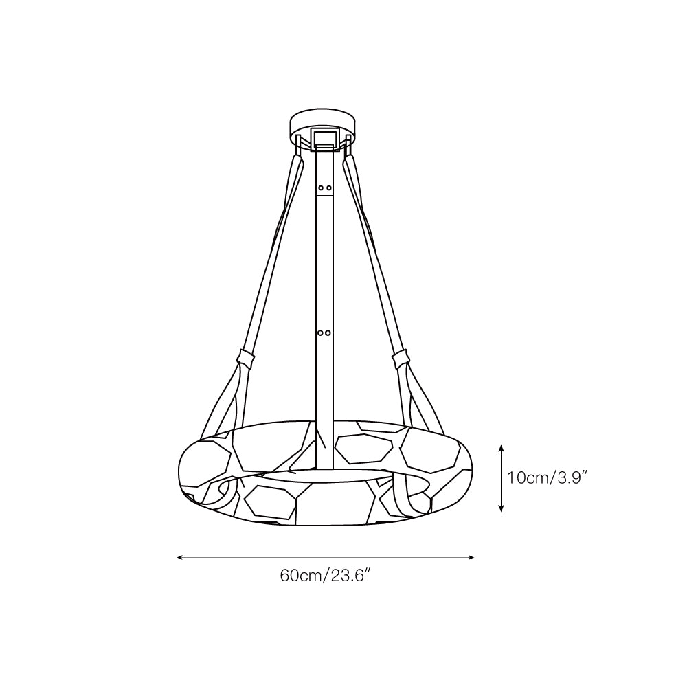 Mydorira Premium Elegance Brass Alabaster Chandelier - Lamp Copper