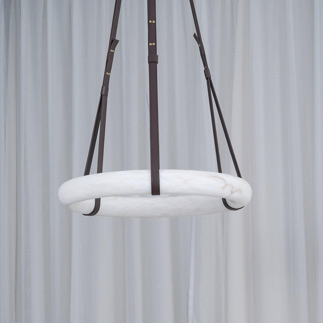 Mydorira Premium Elegance Brass Alabaster Chandelier - Lamp Copper