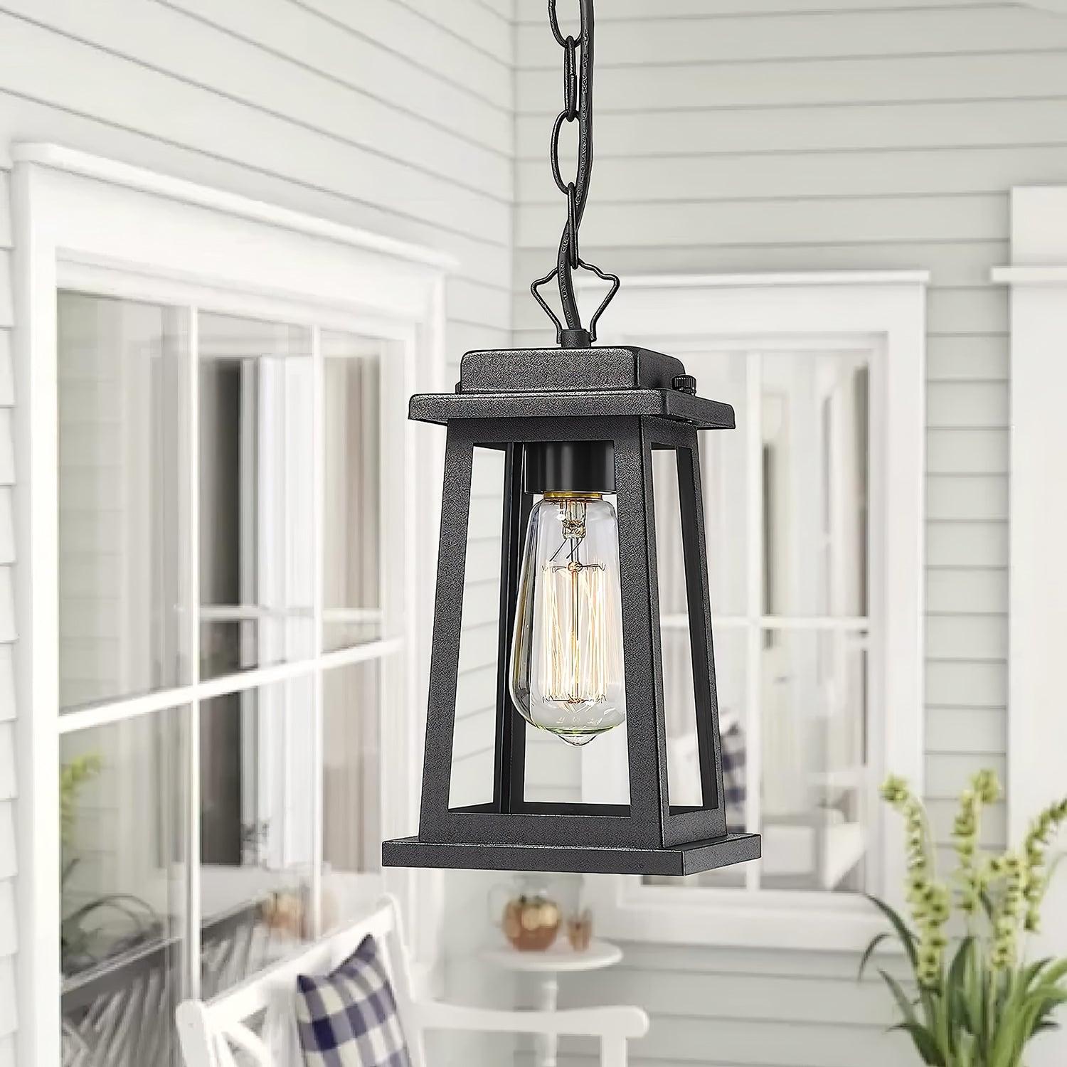Erphaa Suspension Lanterne Métal Extérieur Vintage Traditionnelle - Neutralighting