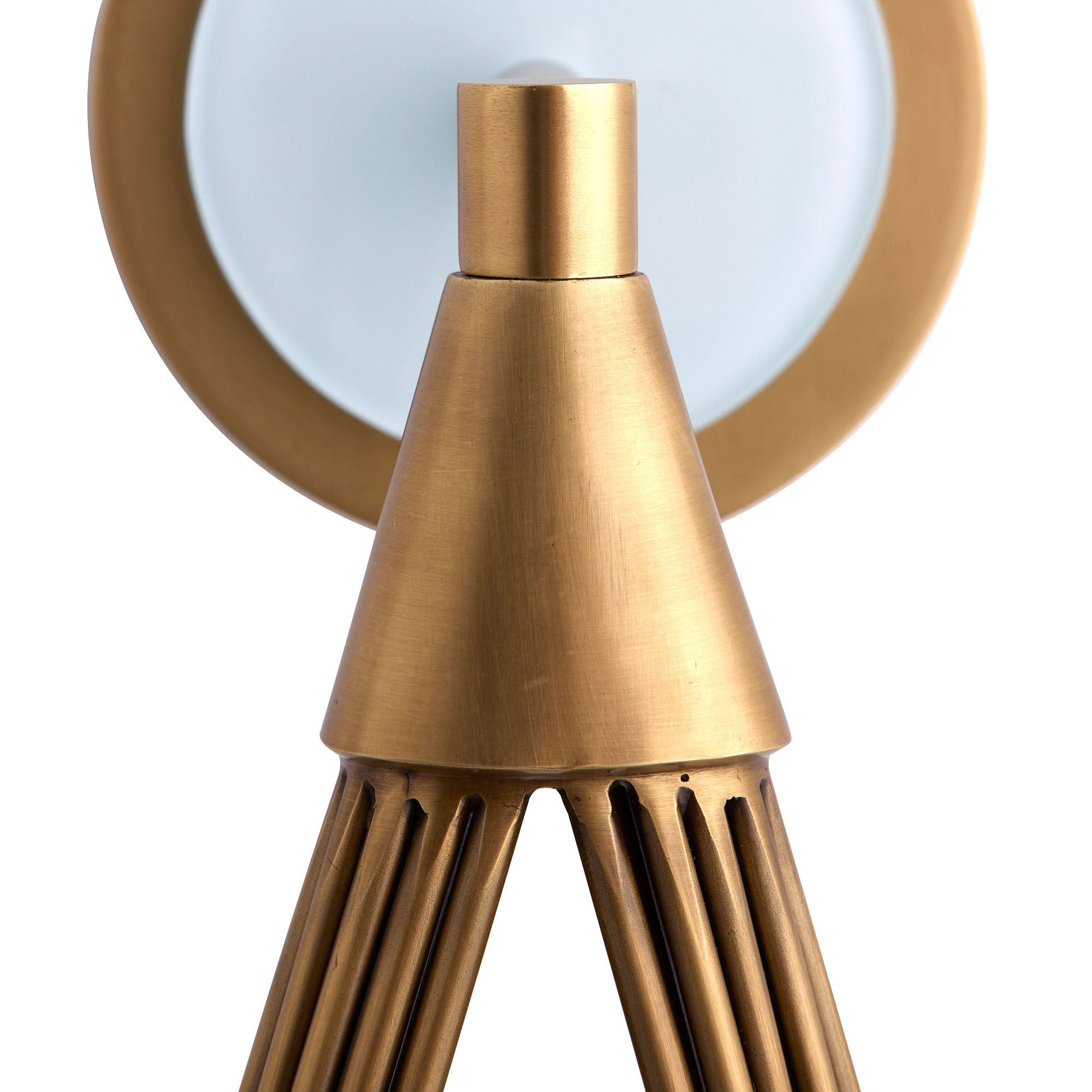 Zemirir Modern Minimalist Brass Glass Wall Lamp - Lamp Copper