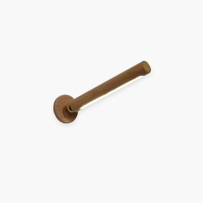 Muto Applique Murale Cylindrique Minimaliste, Bois, Métal/Bois, Chambre - Neutralighting