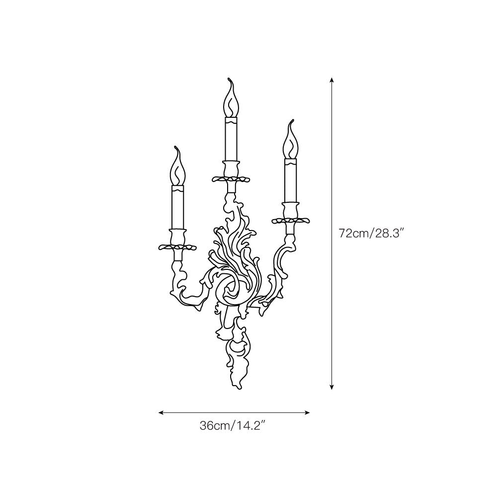 Veraee Applique Murale Métal Art Nordique Vintage - Neutralighting