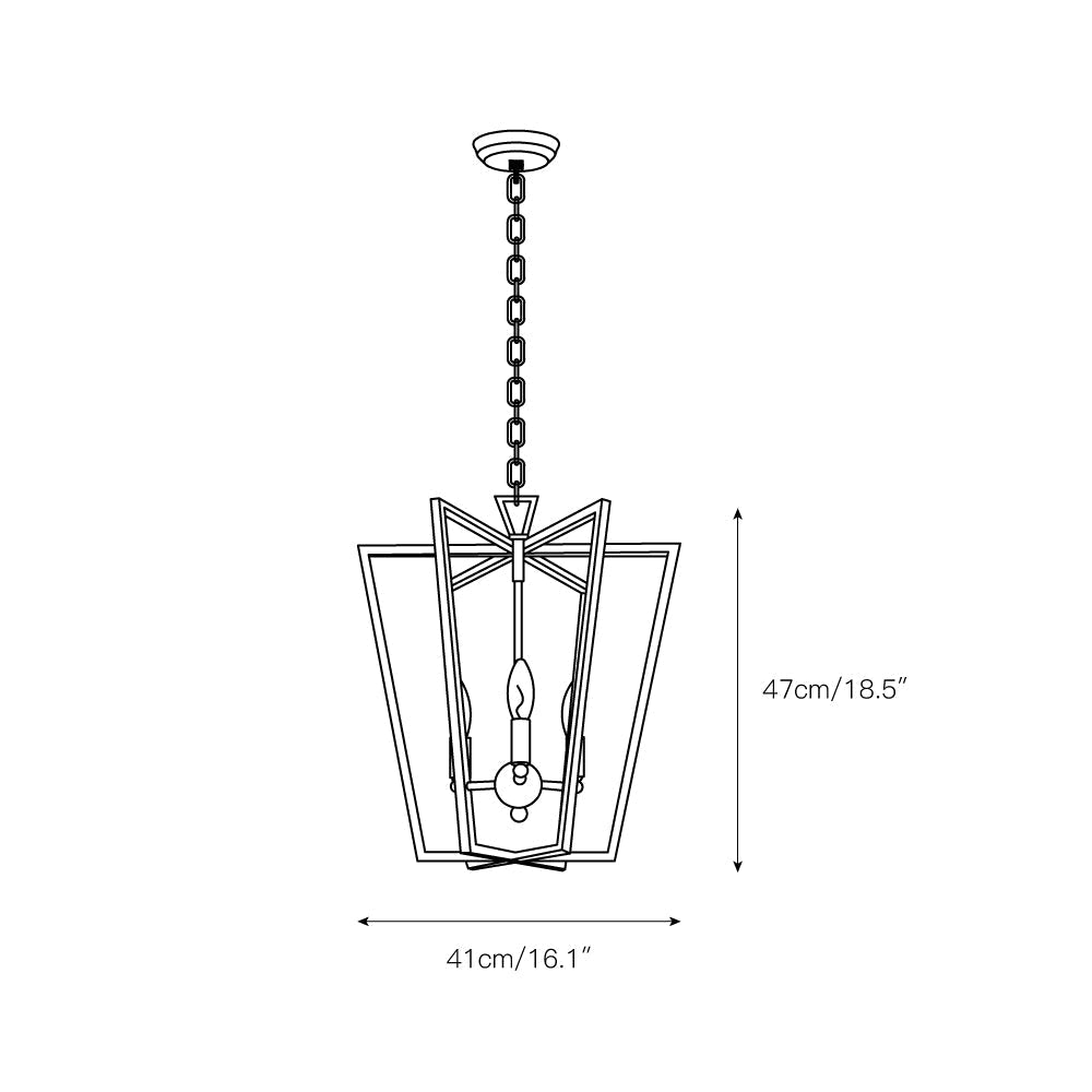 Elthaaris Suspension Lanterne Métal Industriel Vintage Elthaaris - Neutralighting