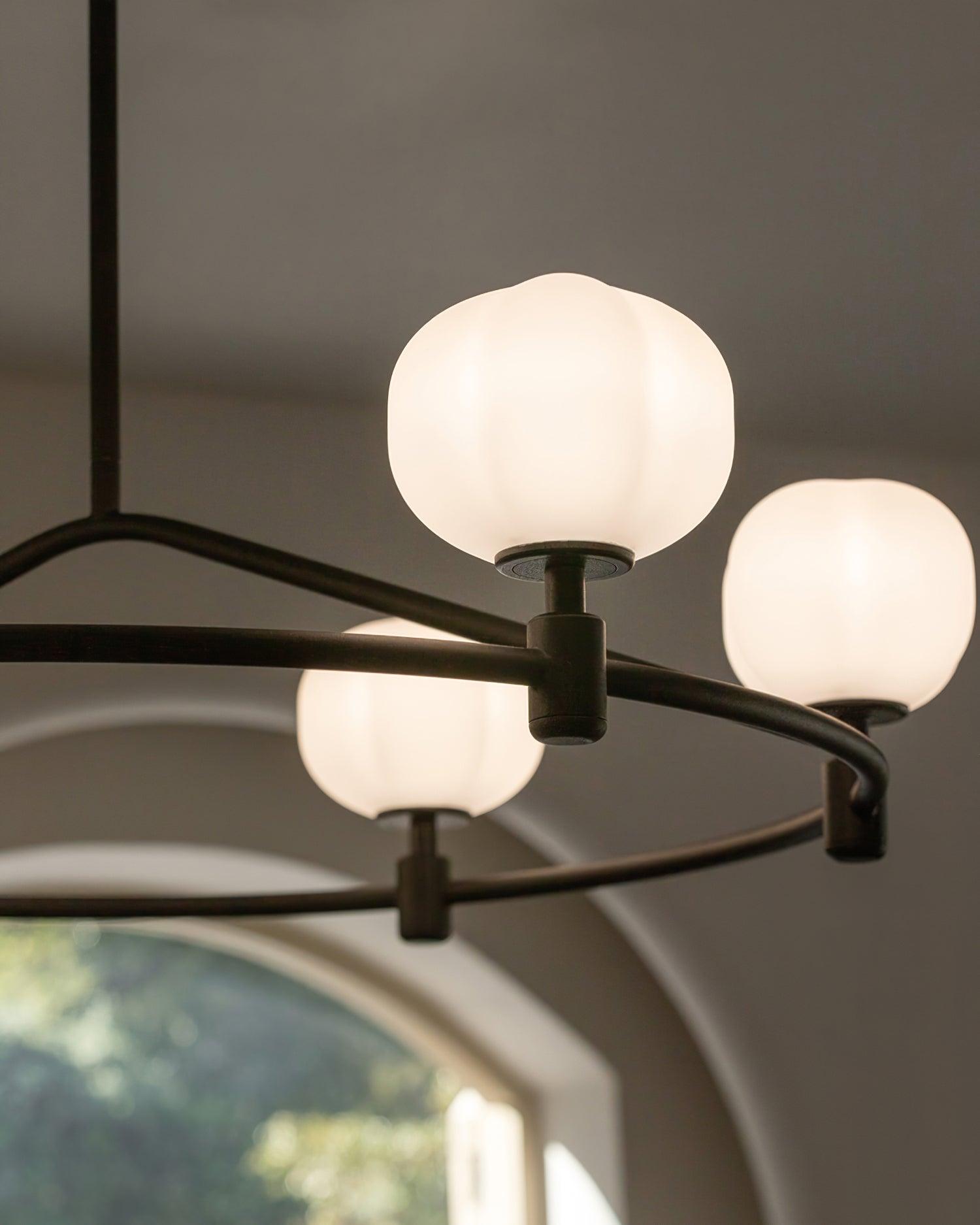 Pallina Lustre Globe Dépoli Anneau - Neutralighting