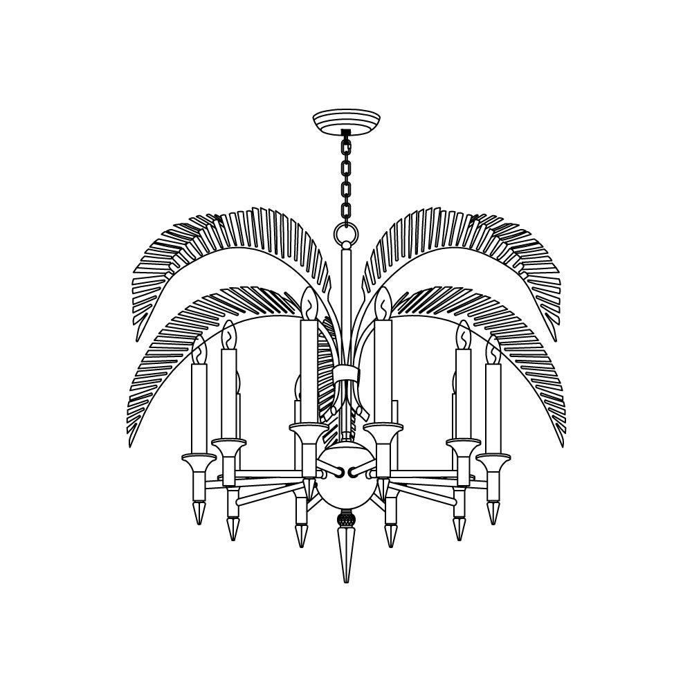 Italis Suspension Lustre Feuillage Créativité Individuelle - Neutralighting