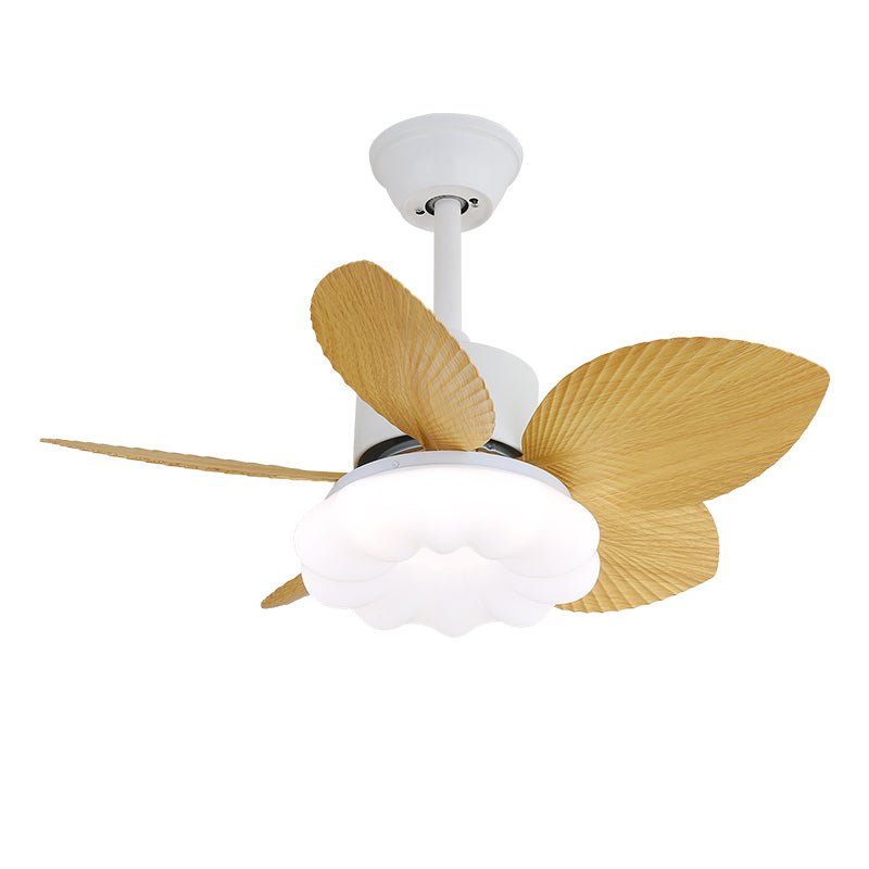 Plafonnier Ventilateur Liora en Bois Tropical montrant différentes finitions