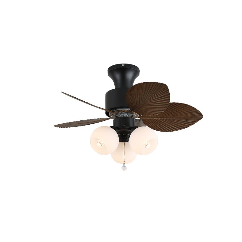 Plafonnier Ventilateur Liora Tropical en Verre