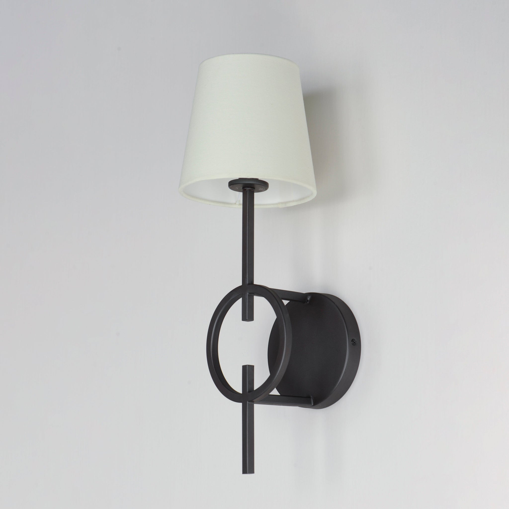 Evtalila Applique Murale Tissu Noir Vintage Élégante - Neutralighting