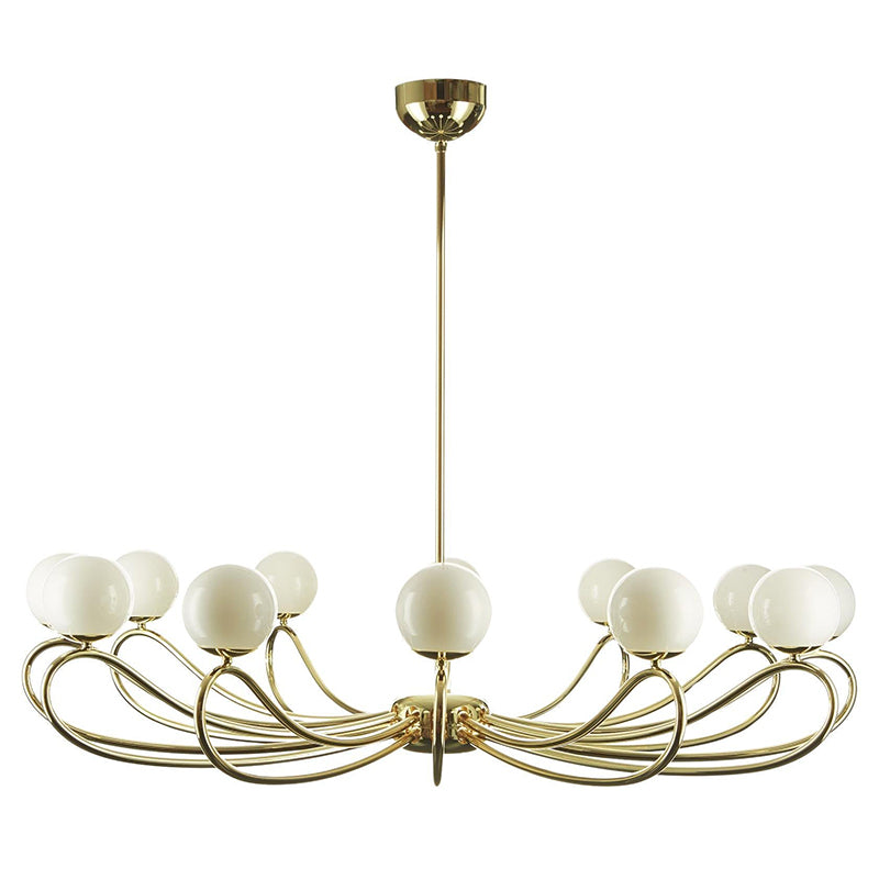 Aurlaeir Elegance Vintage Papillon Brass Glass Chandelier - Lamp Copper