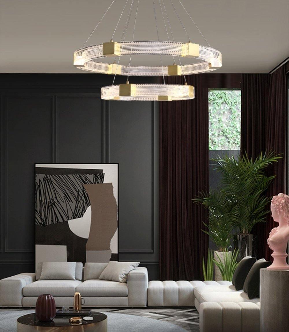 Parallel Ring LED Chandelier - Blowlighting