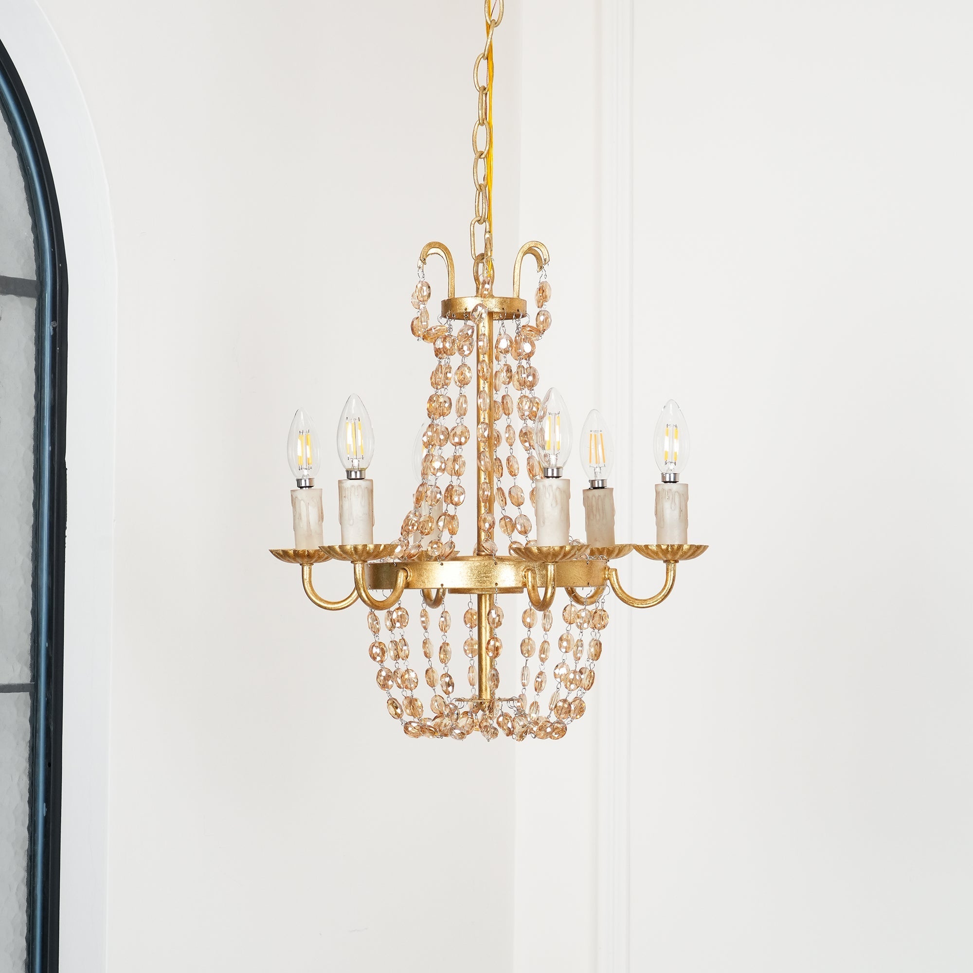 Oraeisra Lustre Cristal Marché Aux Puces Vintage - Neutralighting