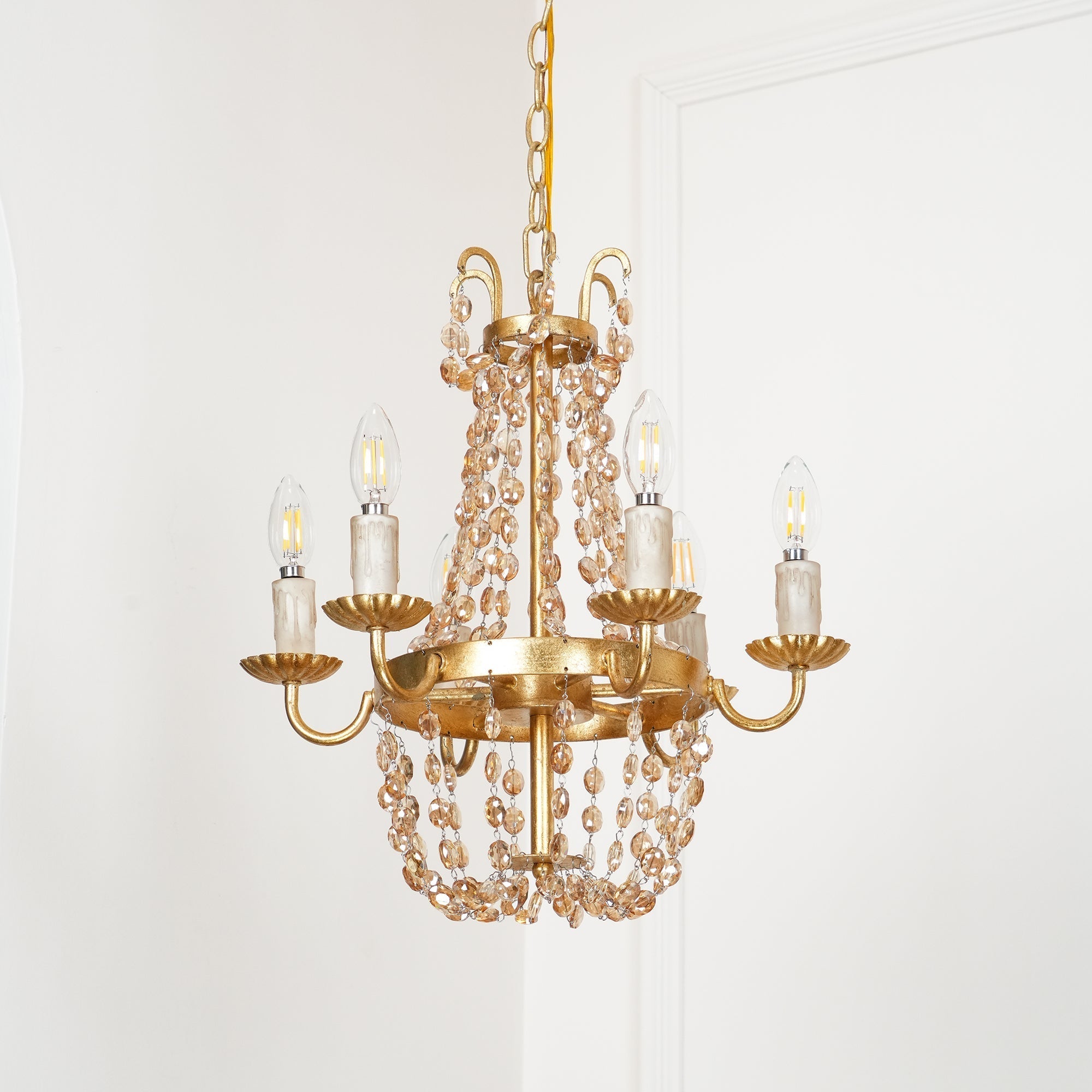 Oraeisra Lustre Cristal Marché Aux Puces Vintage - Neutralighting