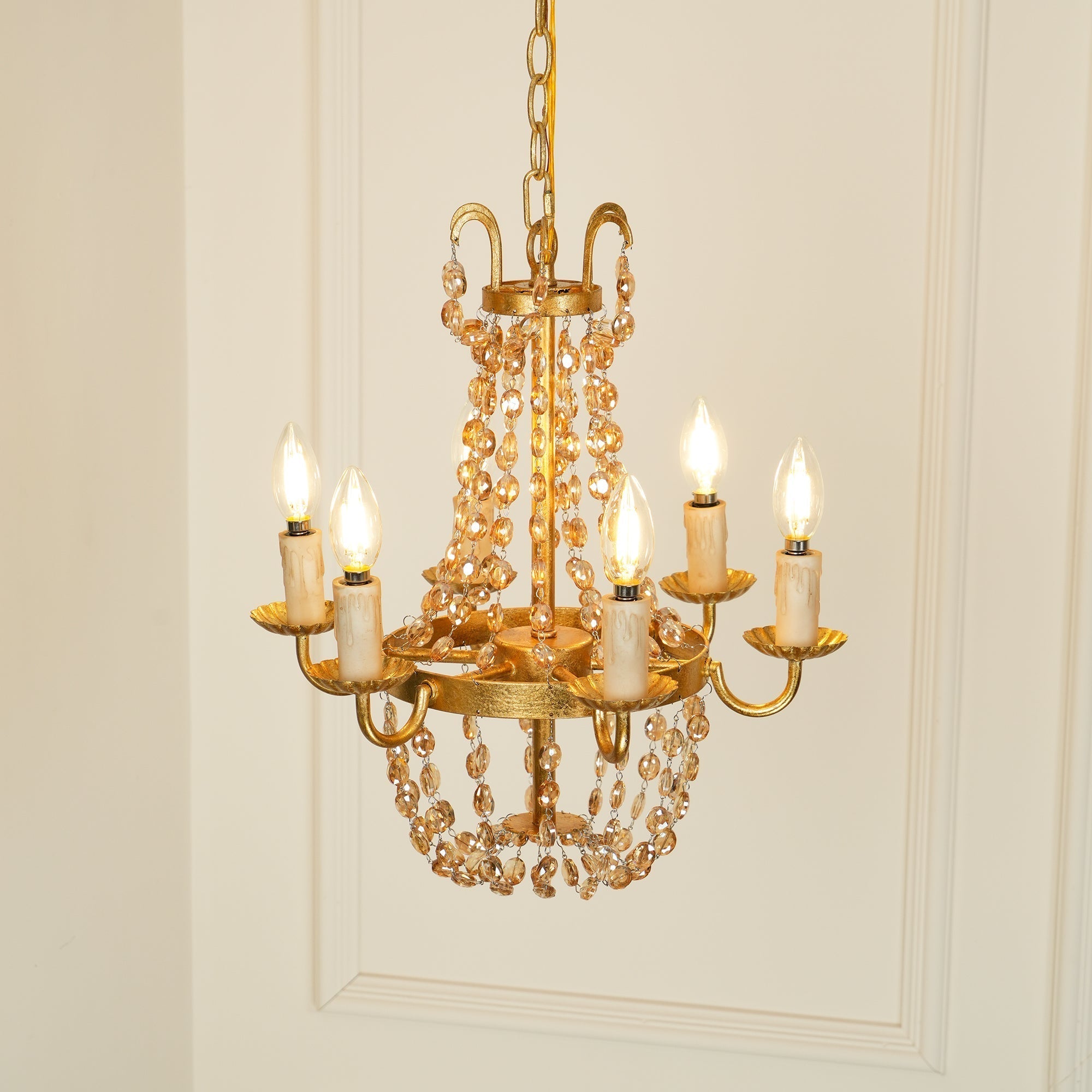 Oraeisra Lustre Cristal Marché Aux Puces Vintage - Neutralighting