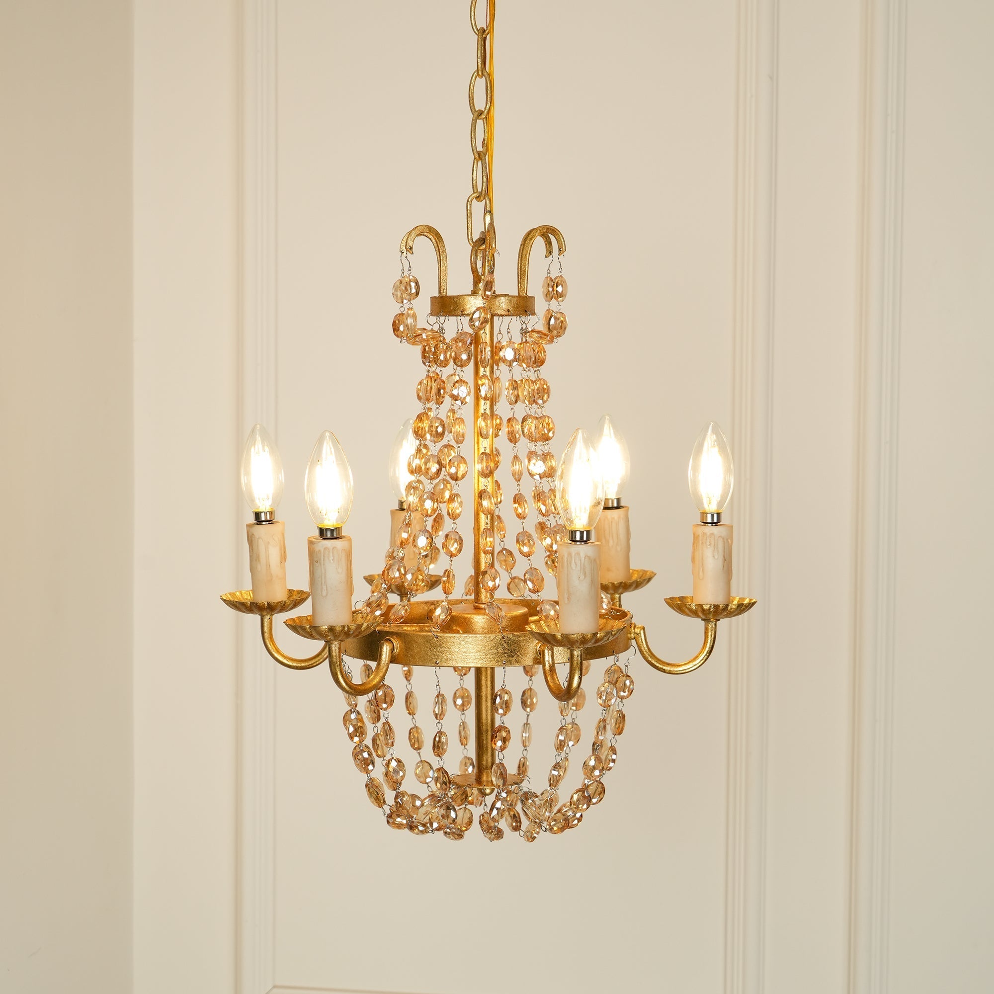 Oraeisra Lustre Cristal Marché Aux Puces Vintage - Neutralighting