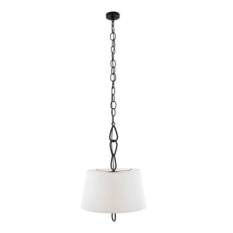 Zesilira Nordic Vintage Black Fabric Pendant Lamp - Lamp Copper