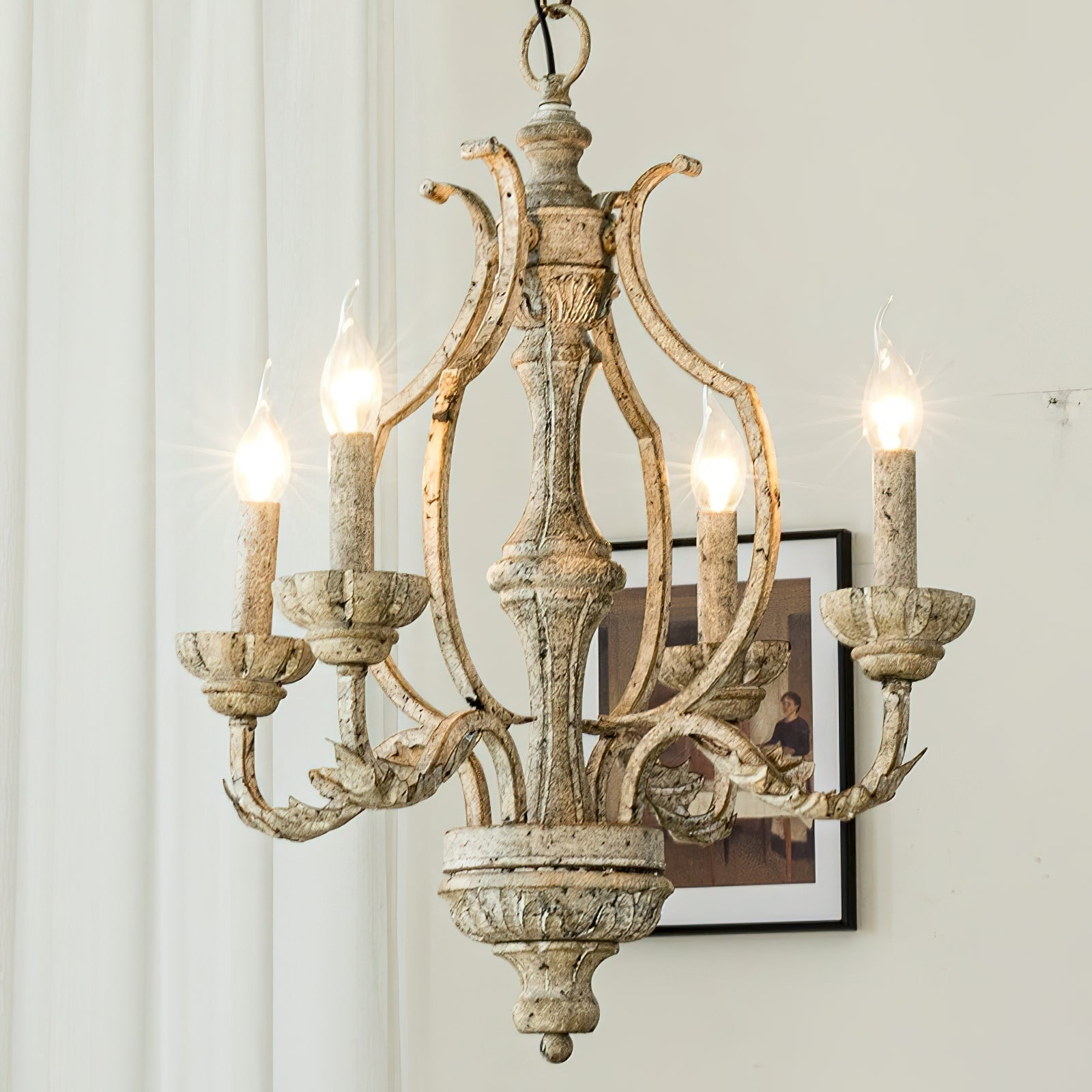Orinira Vintage Industrial Wood Metal Pendant Lamp - Lamp Copper