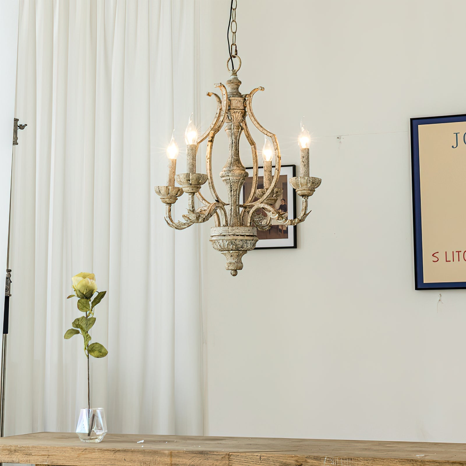 Orinira Vintage Industrial Wood Metal Pendant Lamp - Lamp Copper