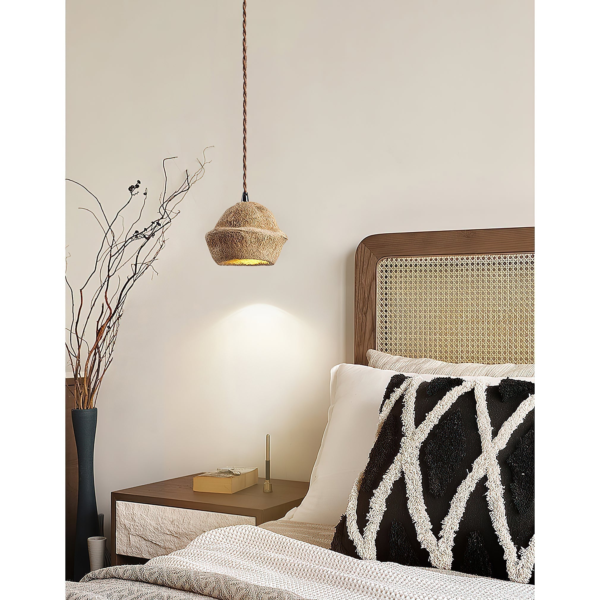 Evshaora Individual Creativity Monkey Bowl Tree Husk Pendant Lamp - Lamp Copper
