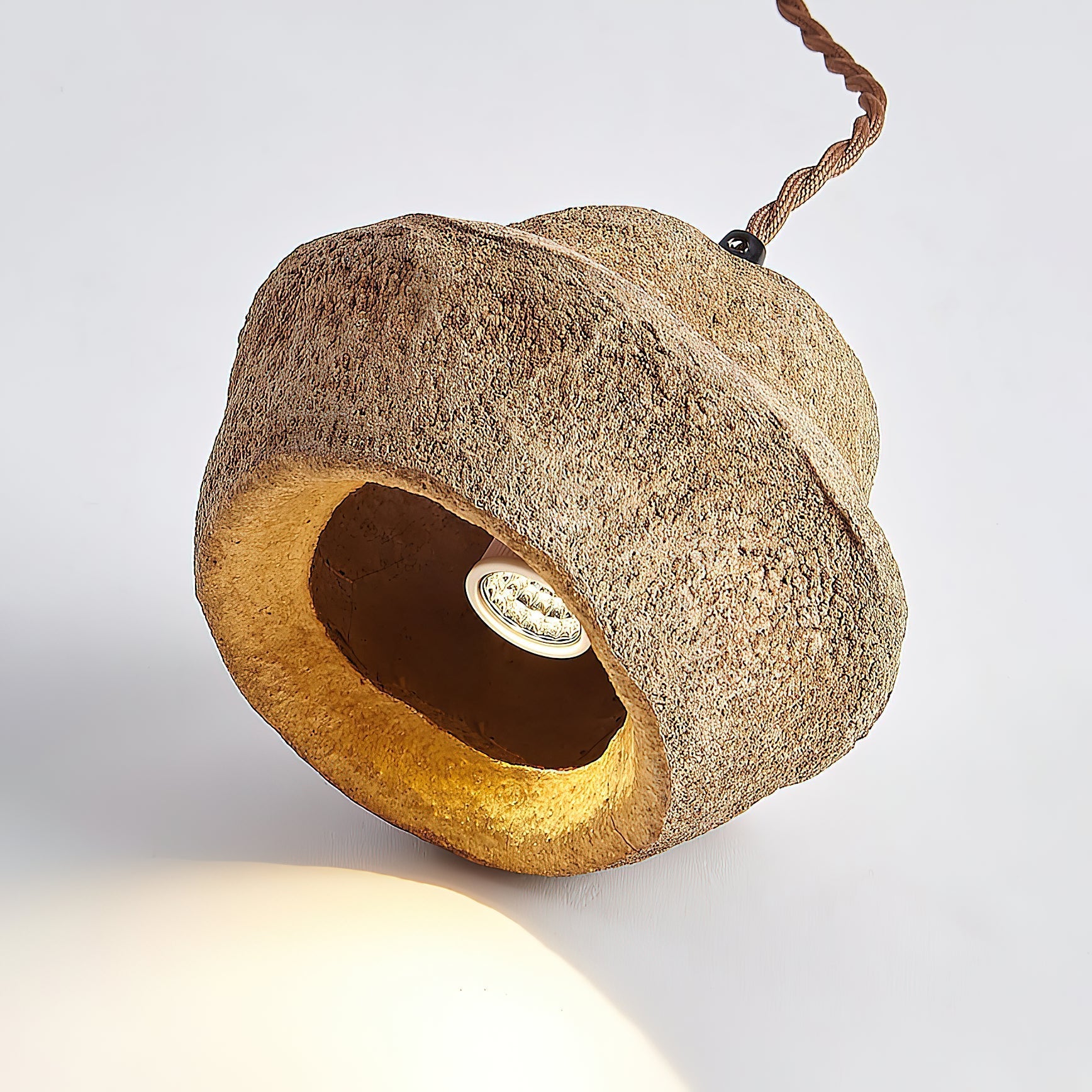 Evshaora Individual Creativity Monkey Bowl Tree Husk Pendant Lamp - Lamp Copper