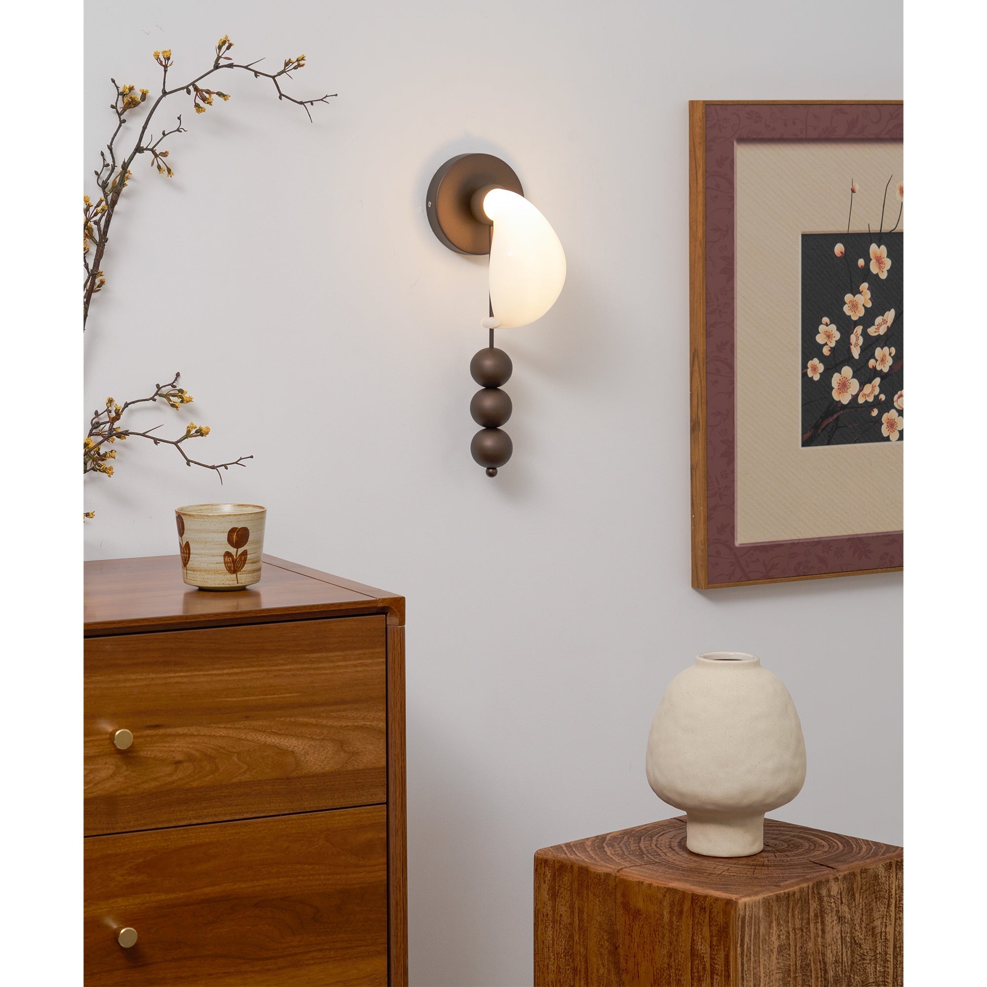 Vesilara Creativity Modern Minimalist Glass Wall Lamp - Lamp Copper