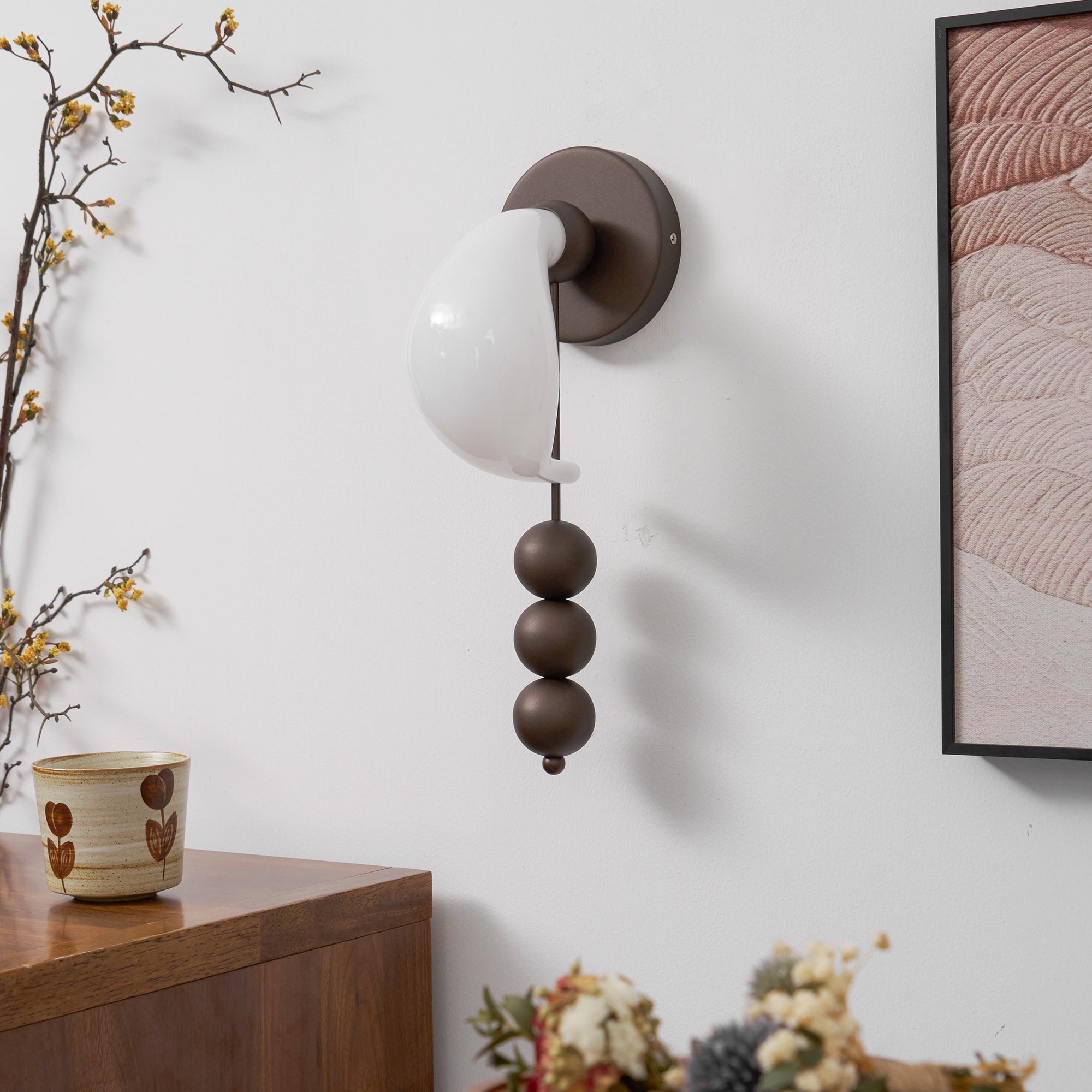 Vesilara Creativity Modern Minimalist Glass Wall Lamp - Lamp Copper