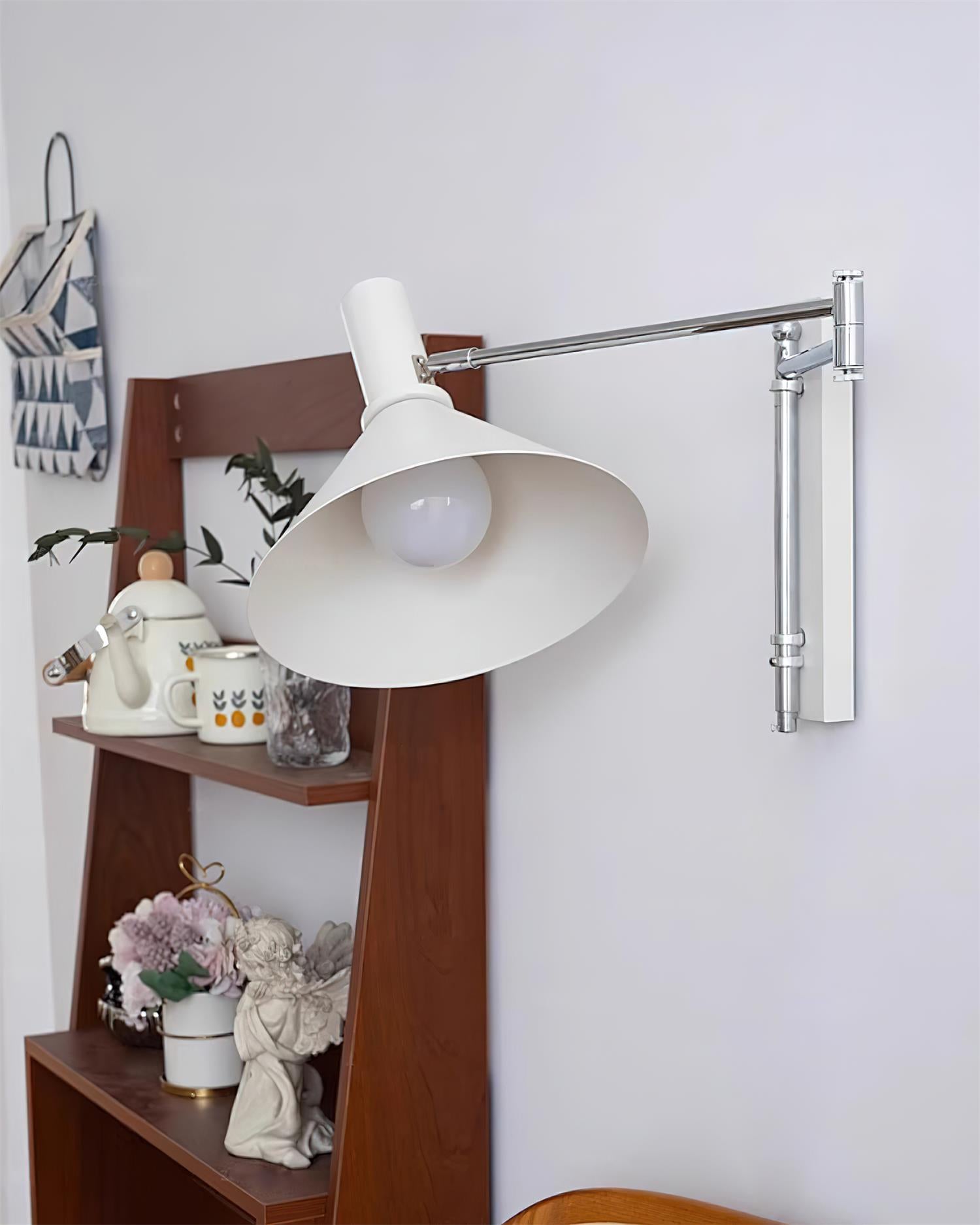 Lira Applique Murale Bras Ajustable Abat-jour Rouge - Neutralighting