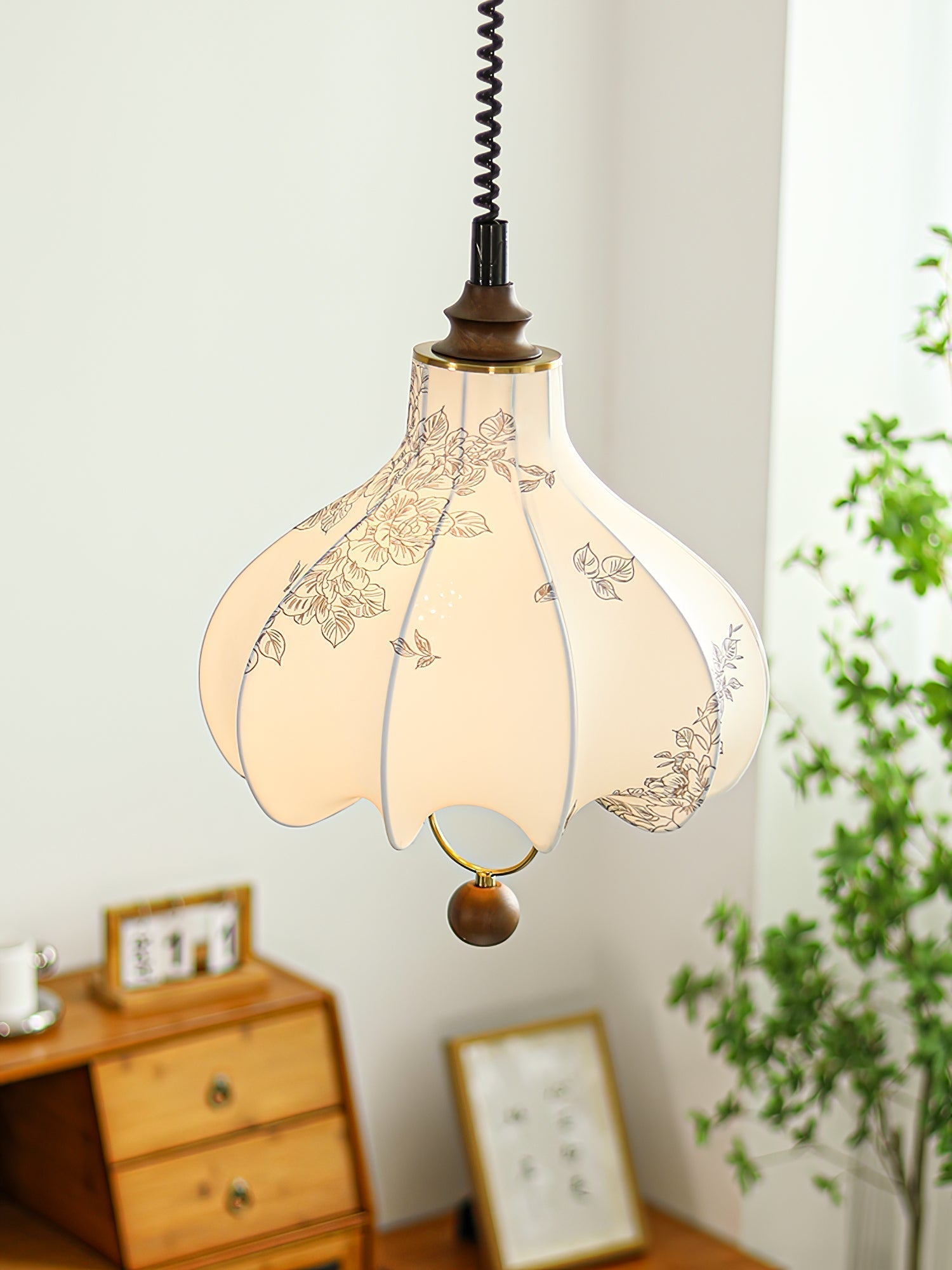 Pear Fabric Pendant Lamp - Blowlighting