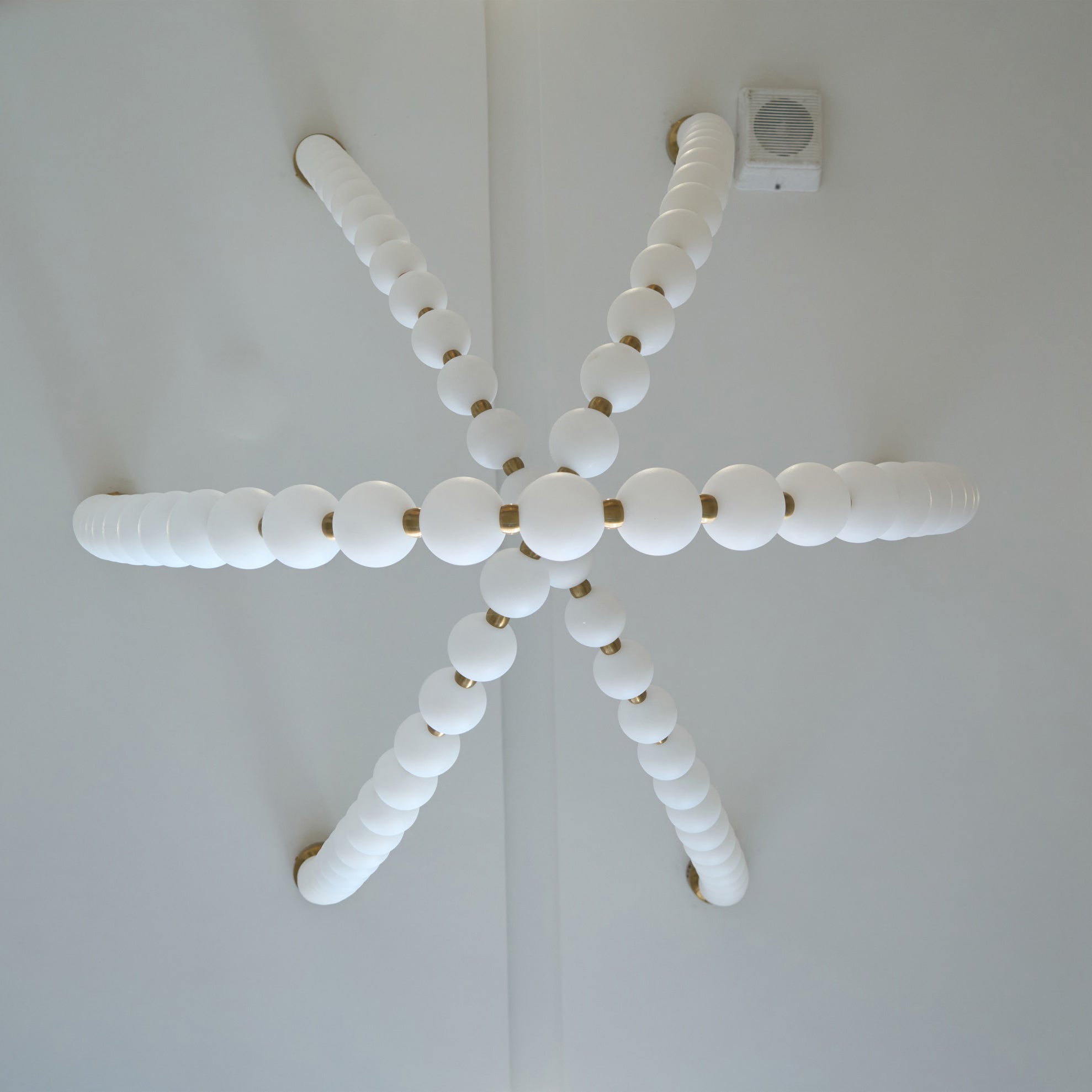 Icarara Modern Minimalist Pearl Necklace Glass Chandelier - Lamp Copper