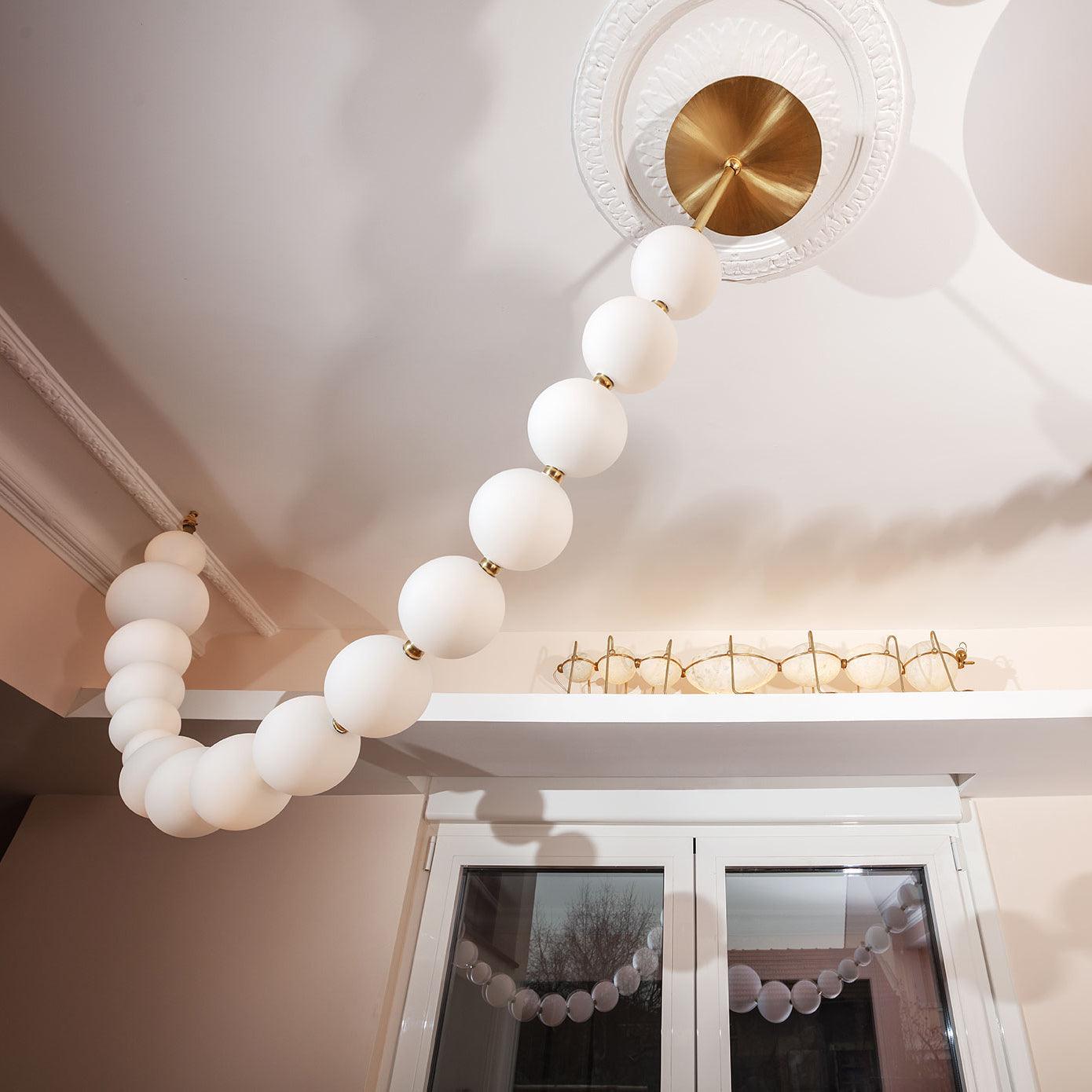 Petal Chandelier Collier de Perles Luxueux - Neutralighting