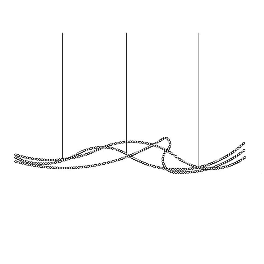 Petal Chandelier Collier de Perles Luxueux - Neutralighting