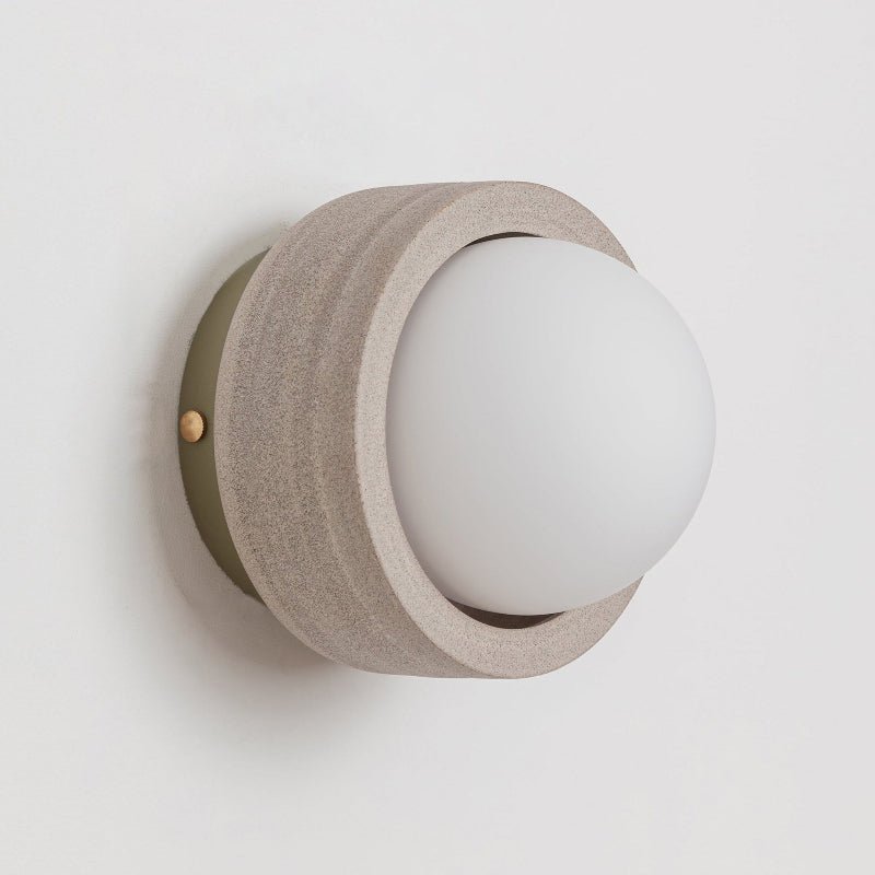 Carinor Modern Minimalist Travertine Metal Wall Lamp - Lamp Copper