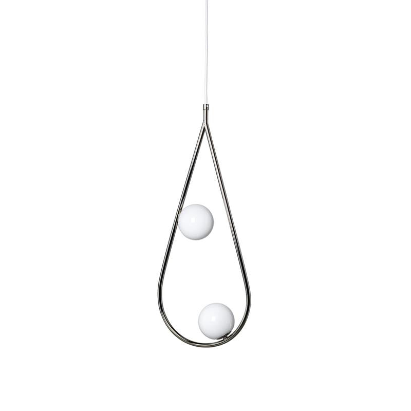 Ertheion Modern Minimalist Pearls Brass Glass Pendant Lamp - Lamp Copper